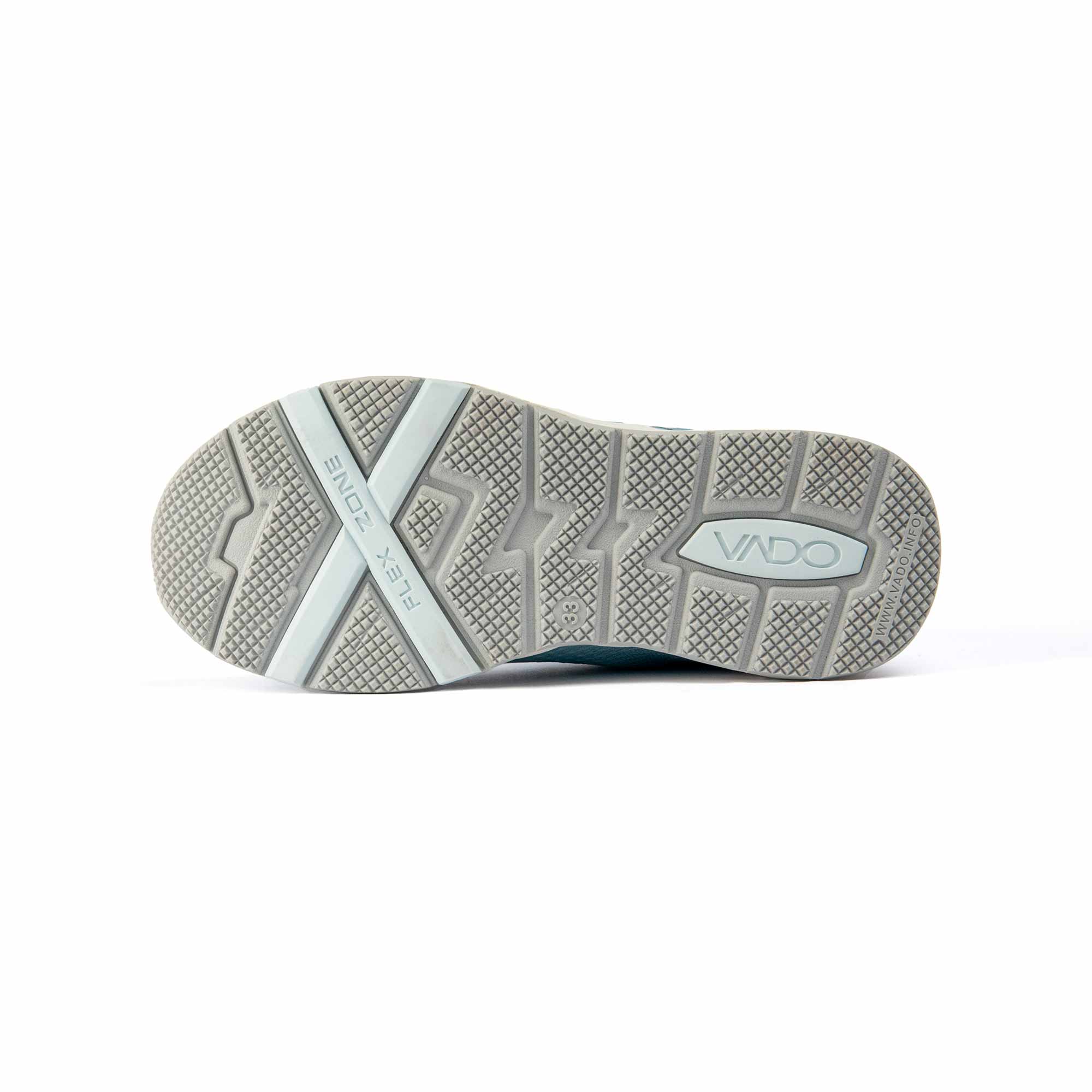 VADO Komfort Kinder Sneaker hellblau AIR Lo BOA Goretex Surround Schuhsohle
