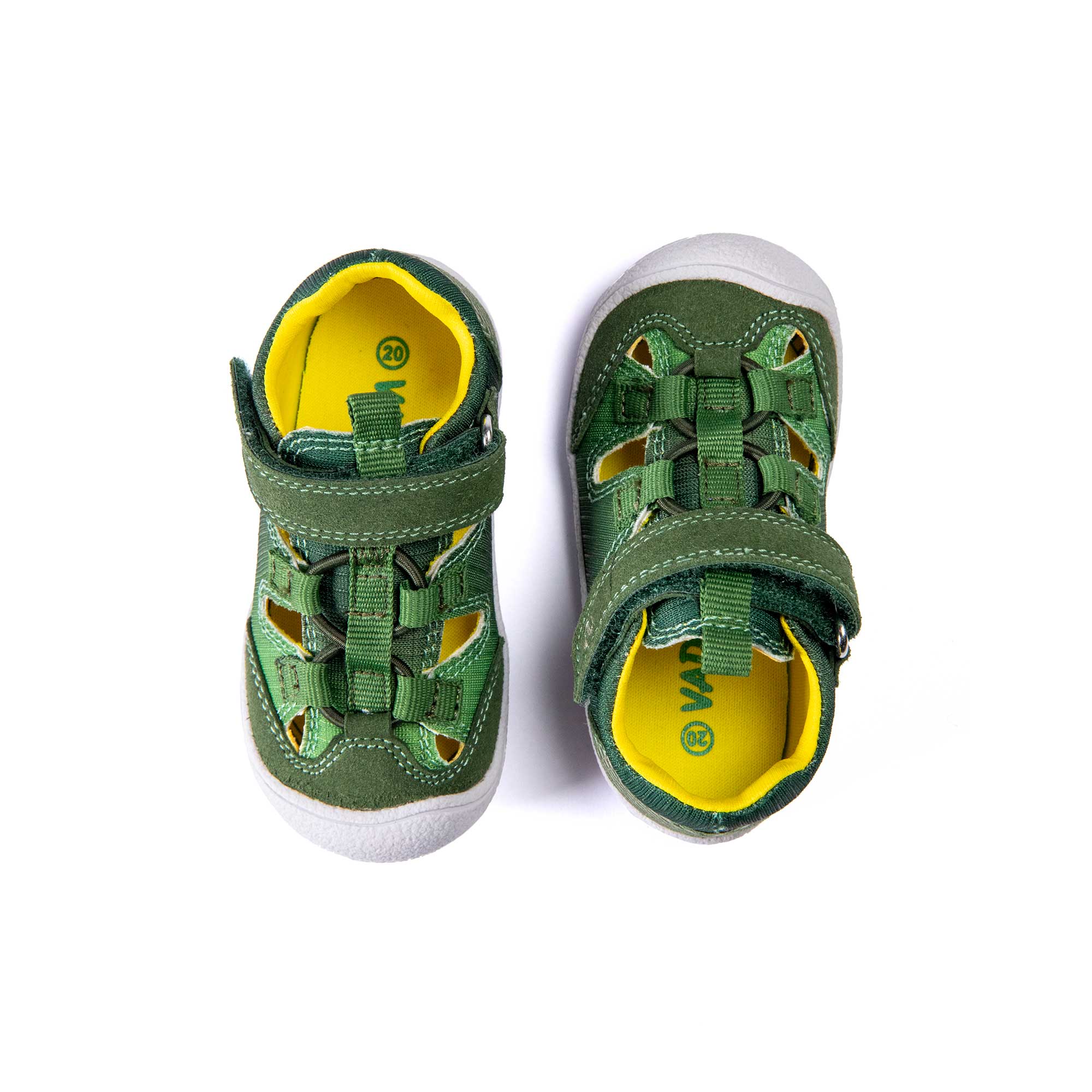 VADO Lauflern Sandale BEACH Elastic grün Draufsicht