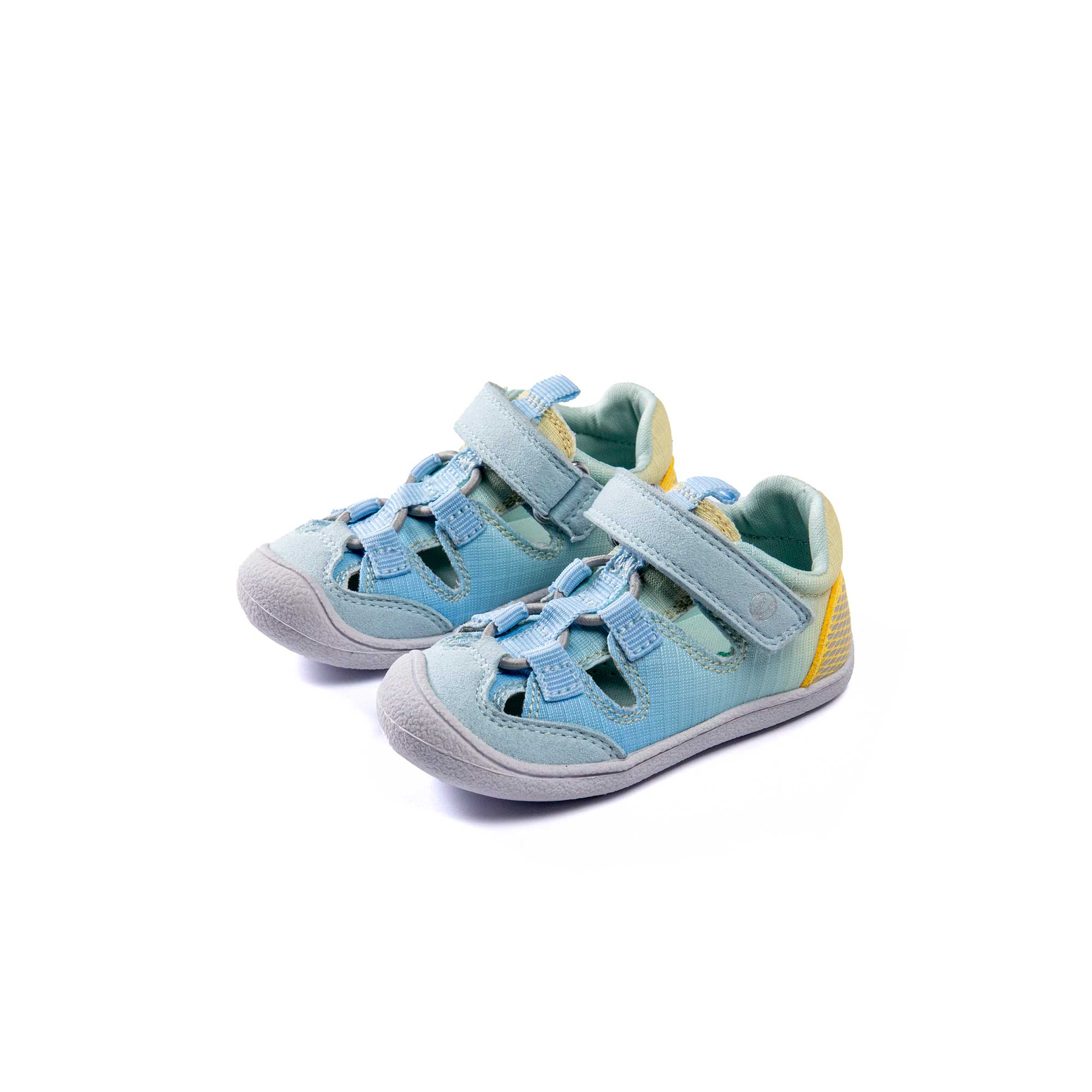 VADO Lauflern Sandale BEACH Elastic hellblau 45-Grad-Ansicht