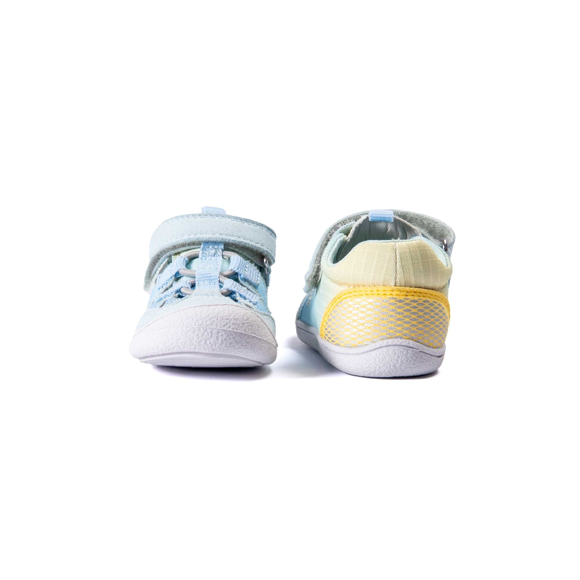 VADO Lauflern Sandale BEACH Elastic hellblau Vorder-/ Rückansicht