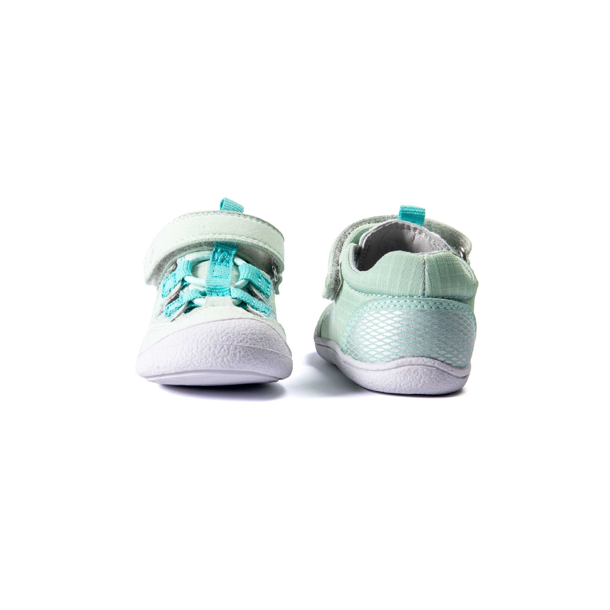 VADO Lauflern Sandale BEACH Elastic mint Vorder-/ Rückansicht