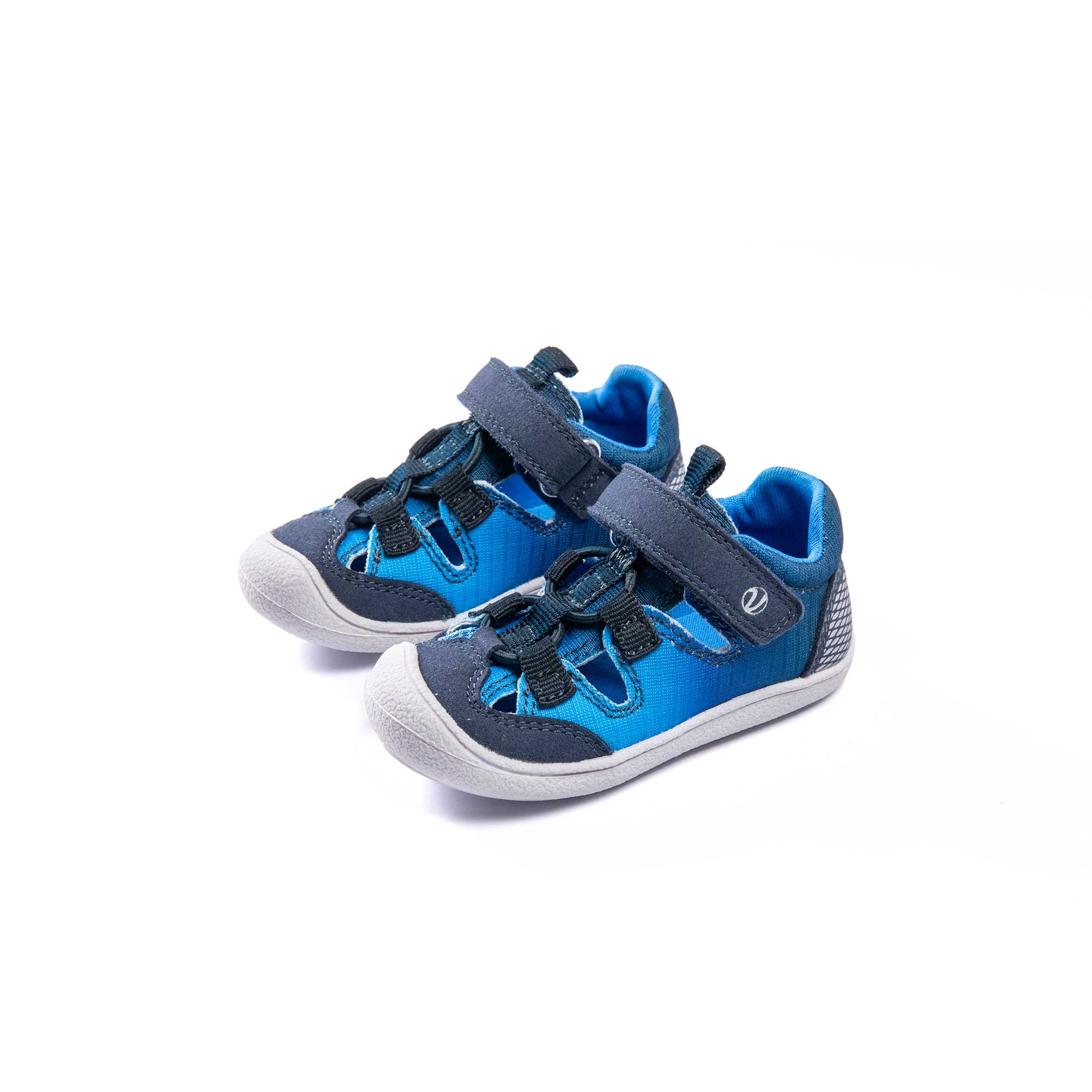 VADO Lauflern Sandale BEACH Elastic blau 45-Grad-Ansicht