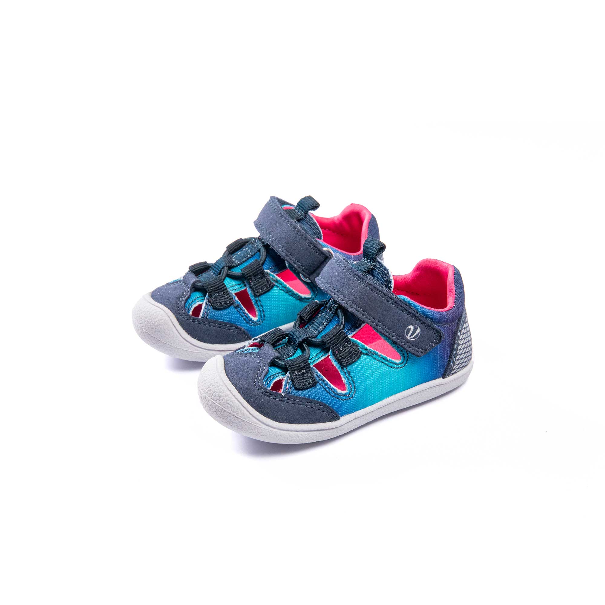VADO Lauflern Sandale Mädchen BEACH Elastic navy 45-Grad-Ansicht