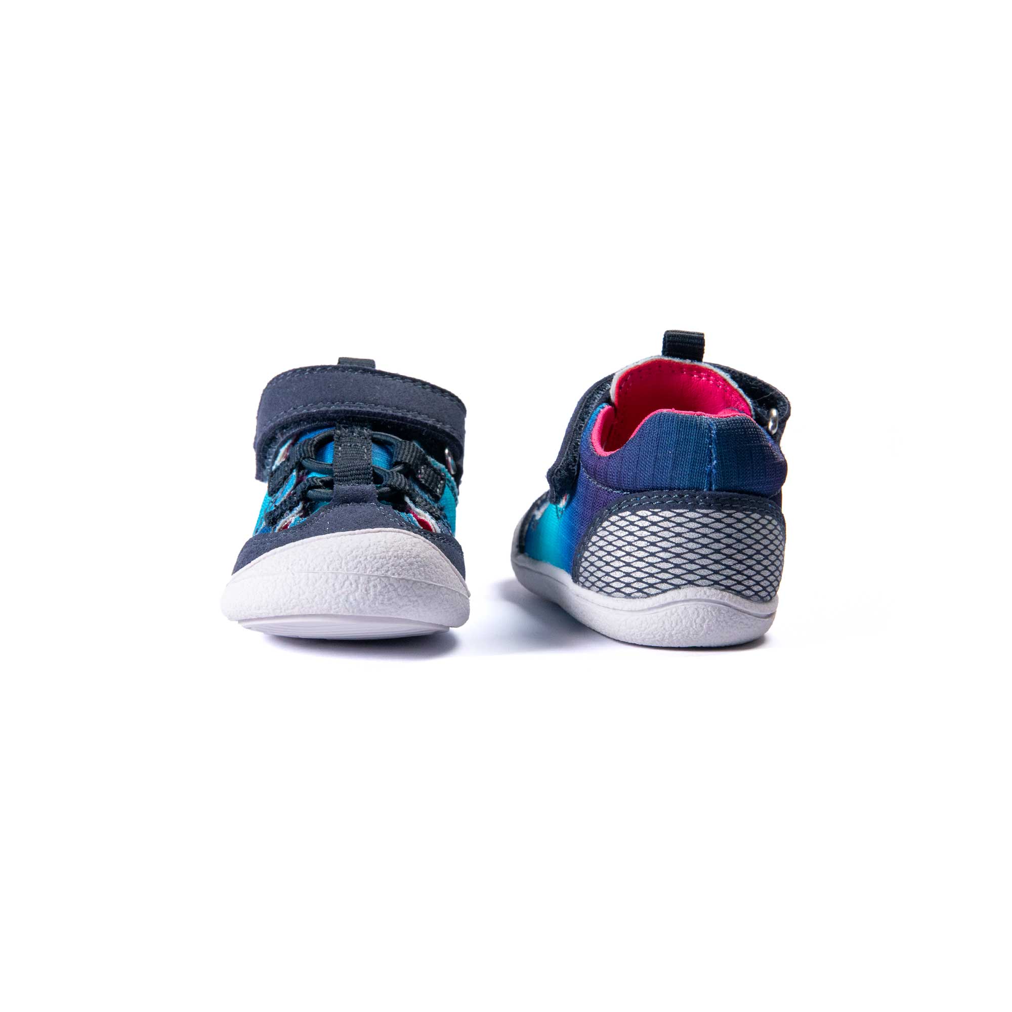VADO Lauflern Sandale Mädchen BEACH Elastic navy Vorder-/ Rückansicht
