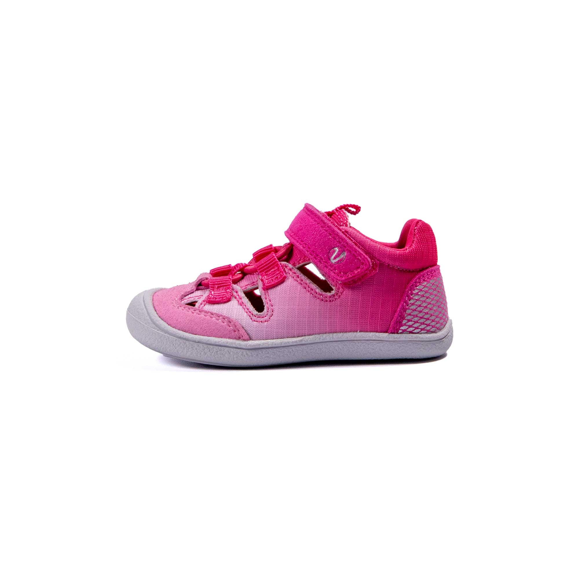 VADO Lauflern Sandale BEACH Elastic pink Seitenansicht