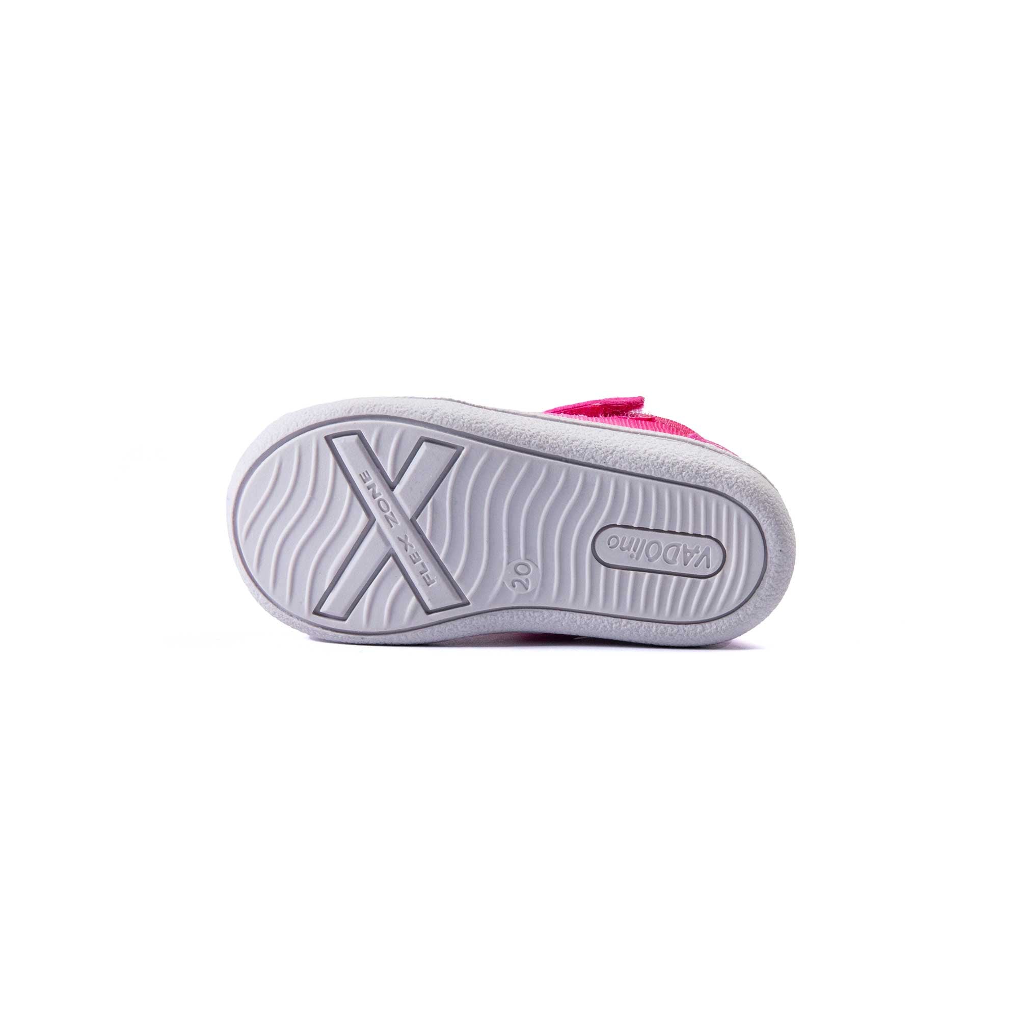 VADO Lauflern Sandale BEACH Elastic pink Sohlenansicht