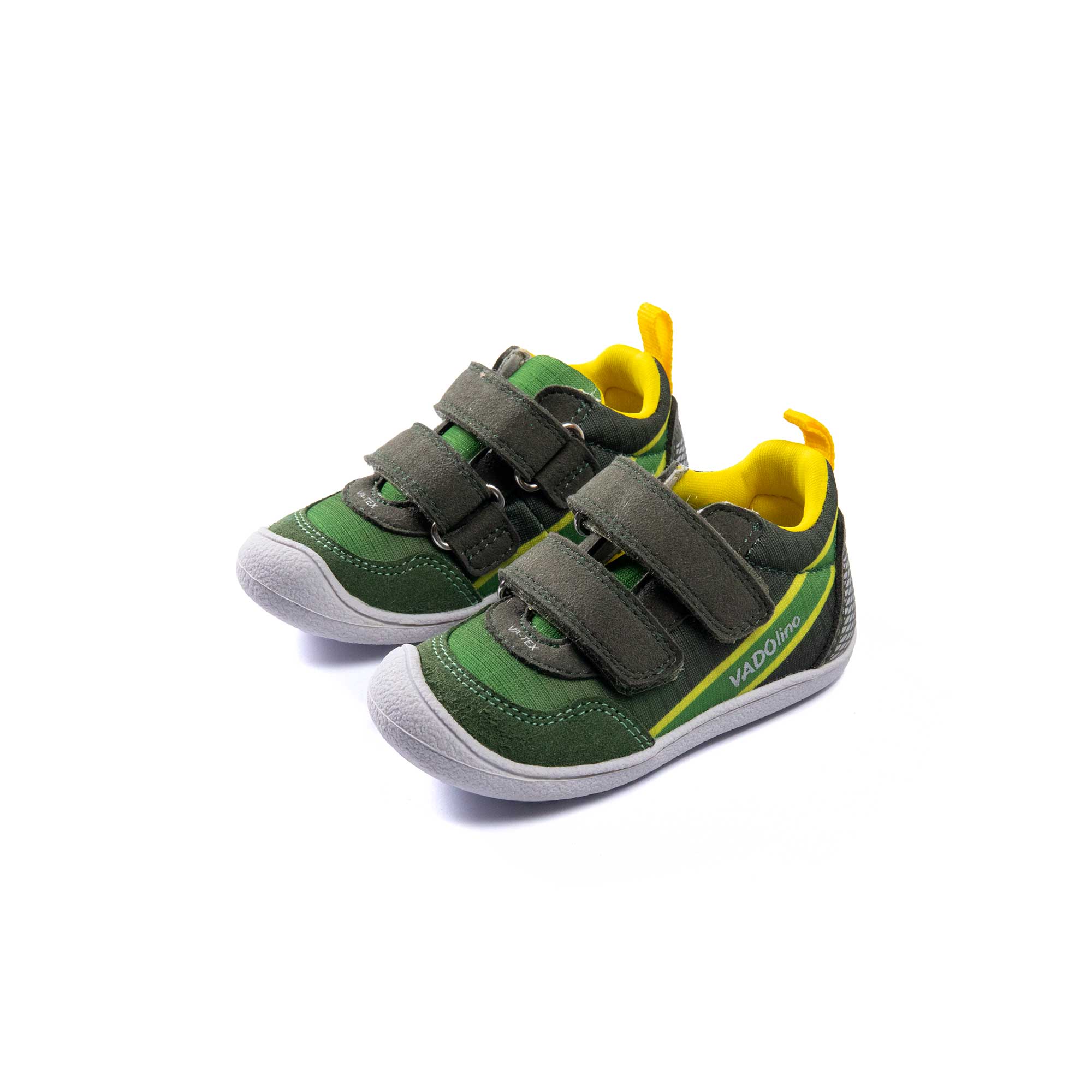 VADO Lauflernschuh Junge MINISKY Velcro Vatex grün 45-Grad-Ansicht