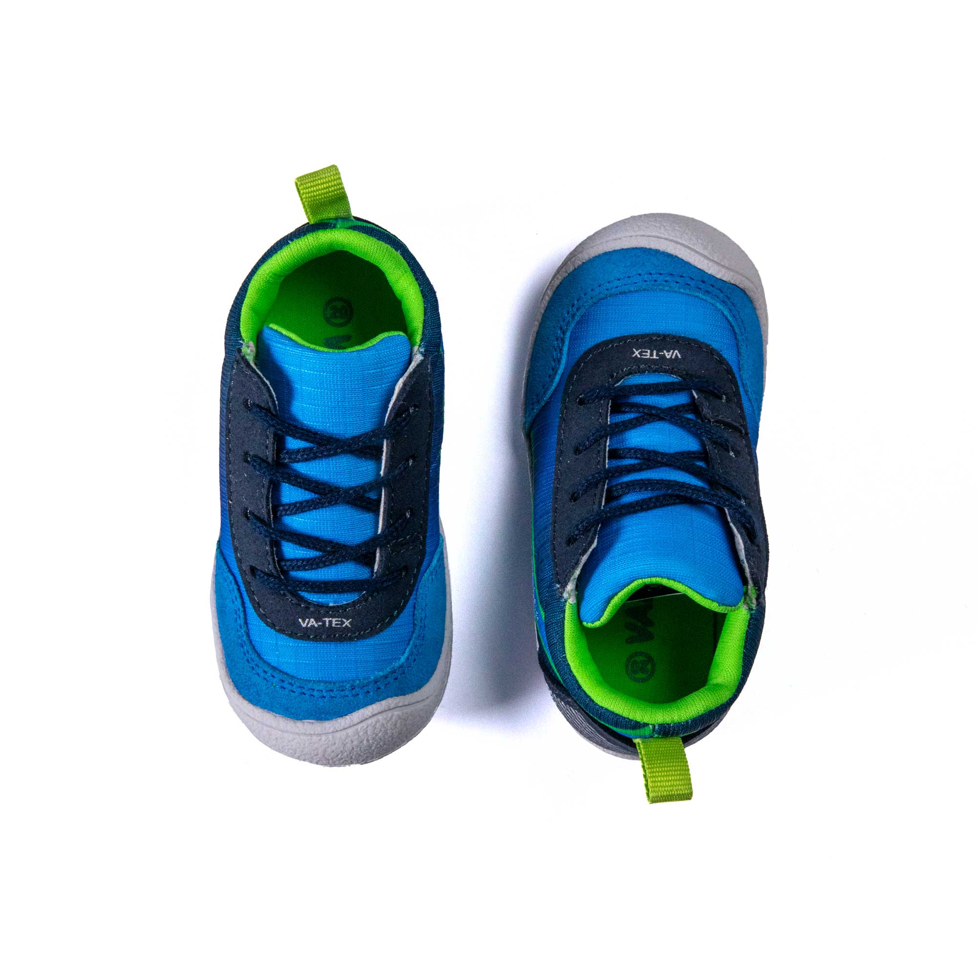 VADO Lauflernschuh Premium FLAKE Lace Vatex blau Draufsicht
