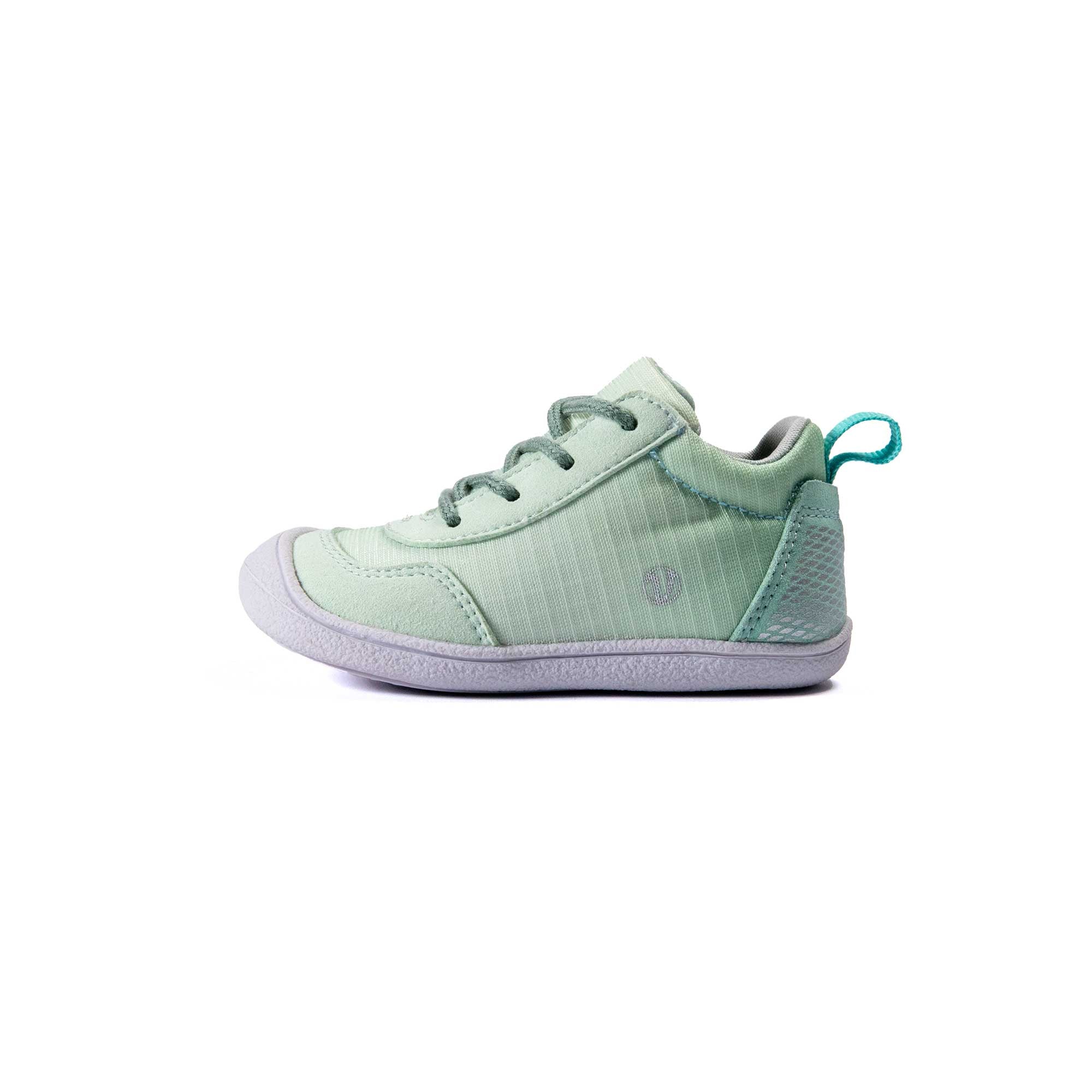 VADO Lauflernschuh Premium FLAKE Lace Vatex mint grün Seitenansicht