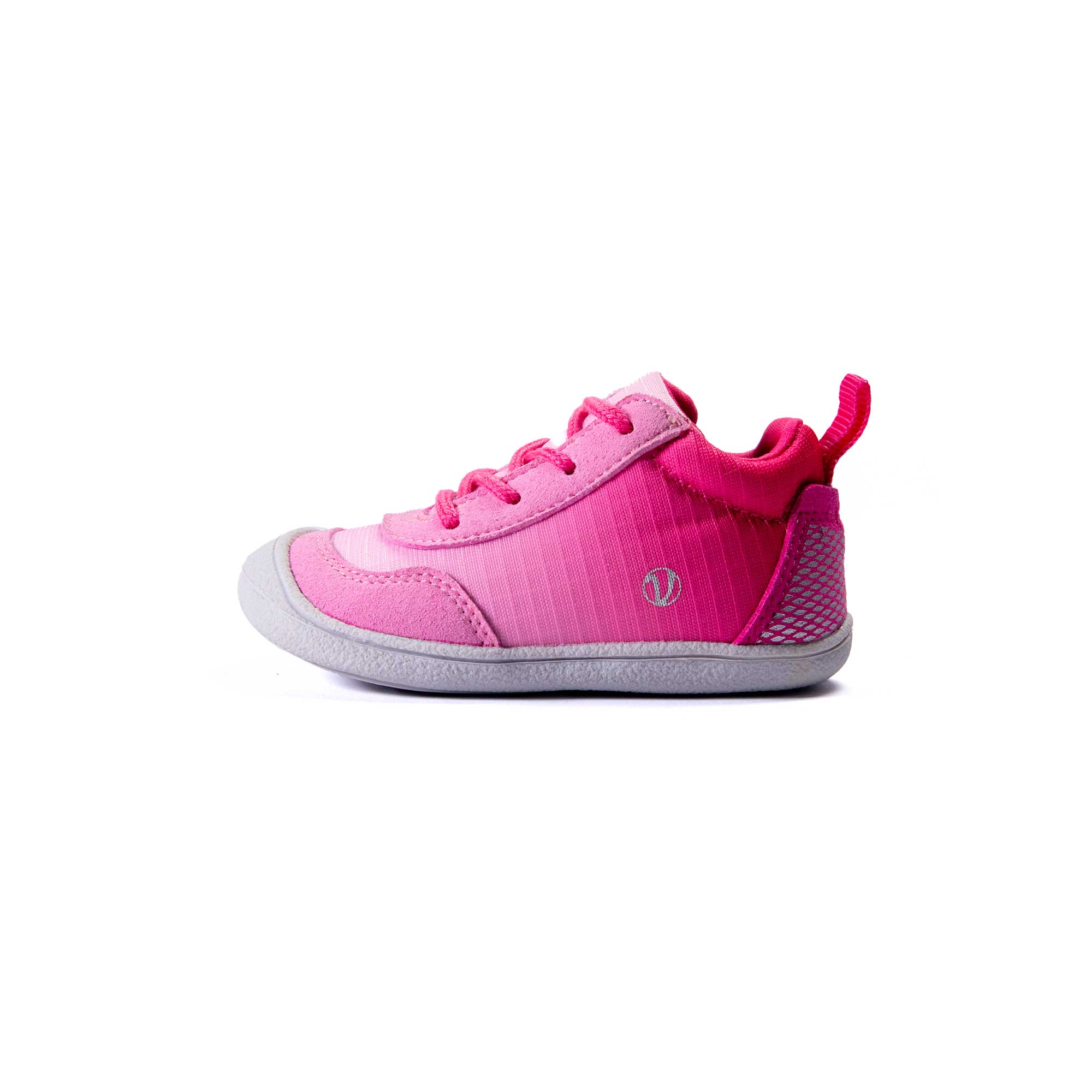 VADO Lauflernschuh Premium FLAKE Lace Vatex rosa Seitenansicht