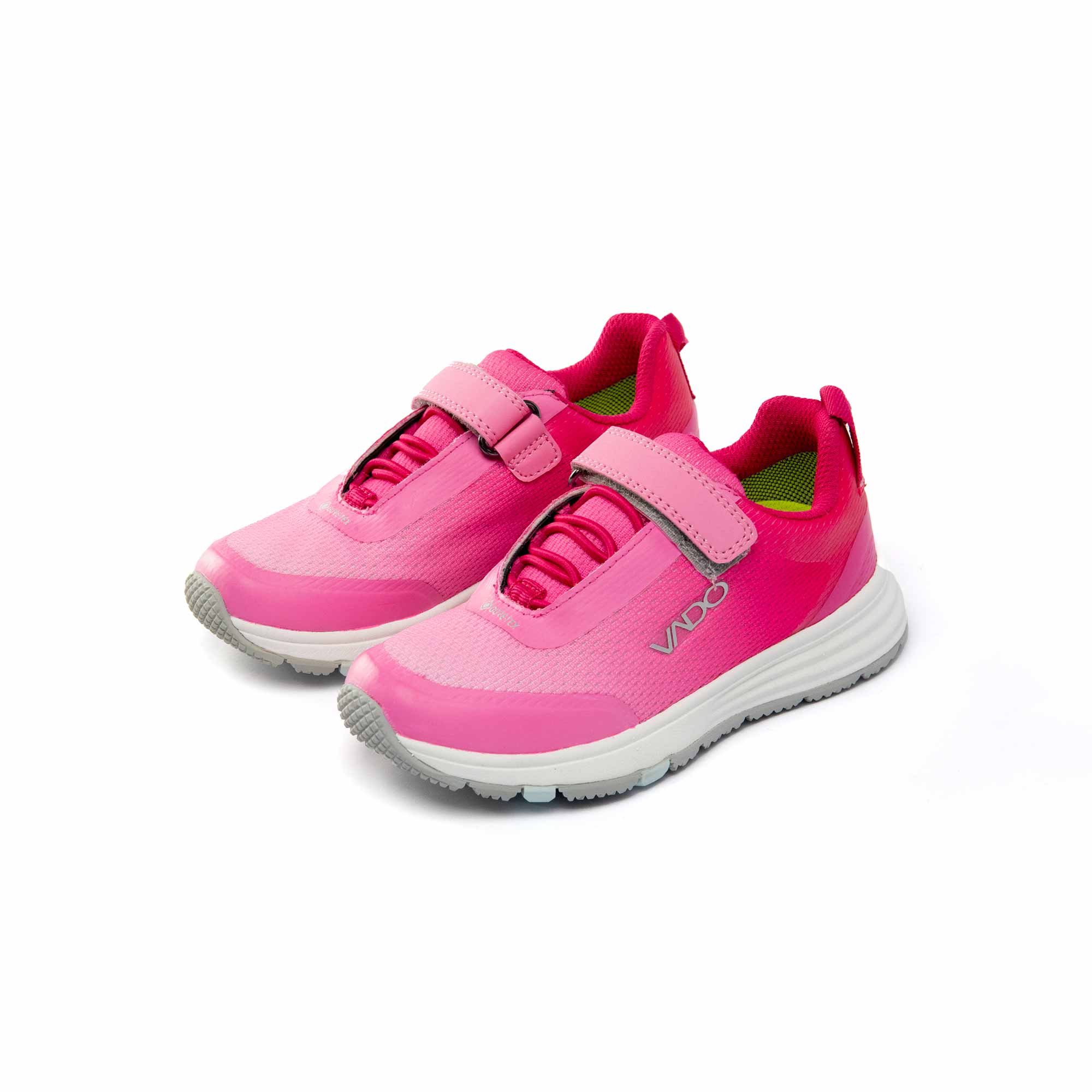 VADO Mädchen Sneaker SPLASHY Lo Elastic GTX fuxia 45-Grad-Ansicht
