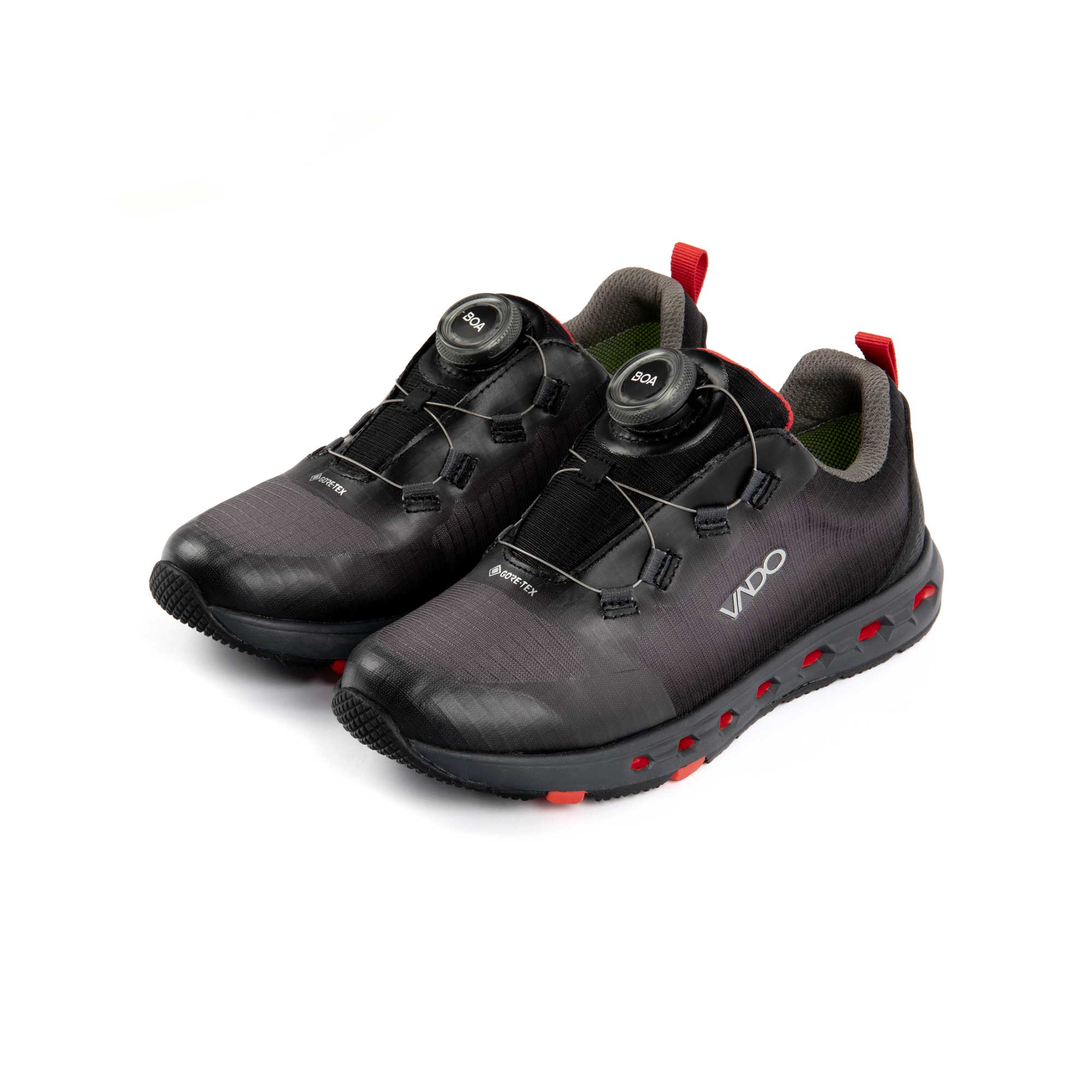 Jungen Sneaker Schwarz - VADO CHASE Low BOA-Verschluss Gore-Tex