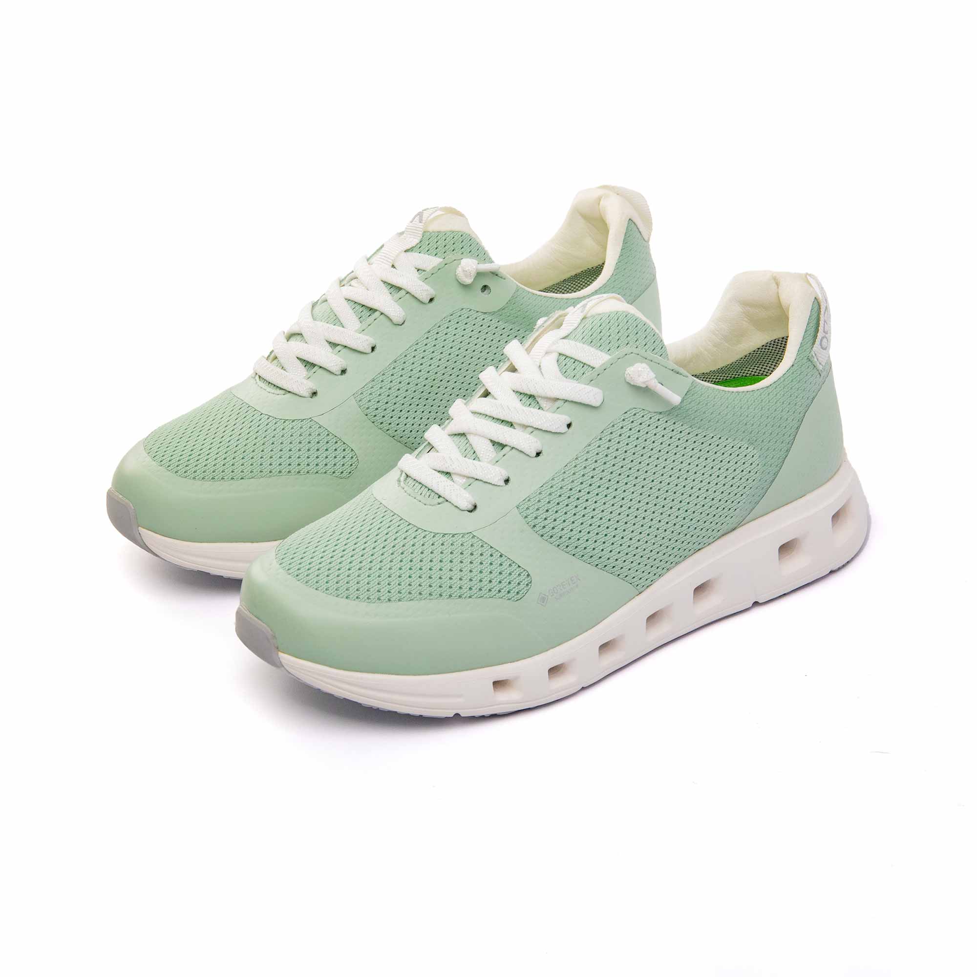 Premium Low Sneaker Damen VADO BREEZE I Gore-Tex Surround mint 45-Grad-Ansicht