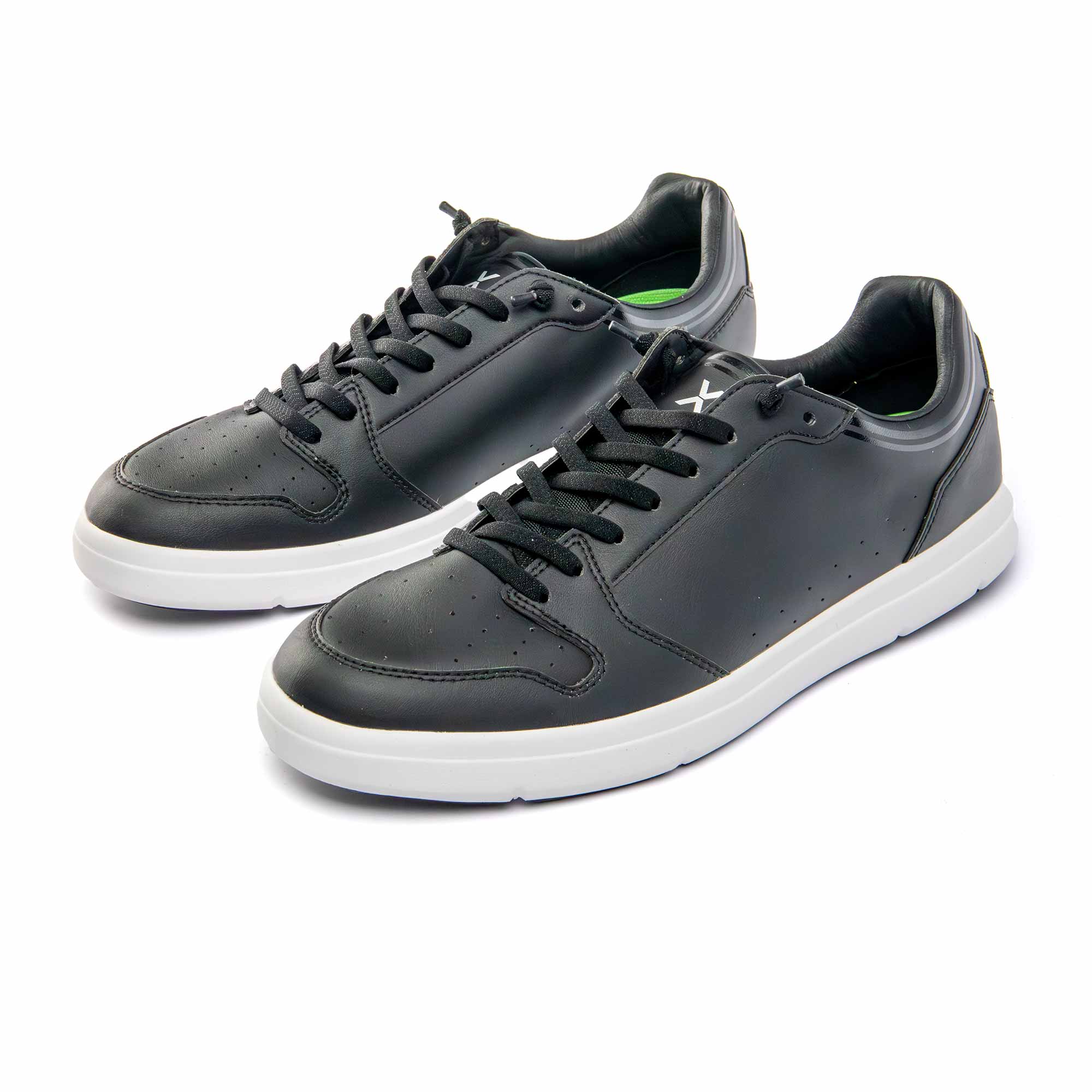 Sneaker COURT V Black Herren Komfort by VADO - 45-Grad-Ansicht