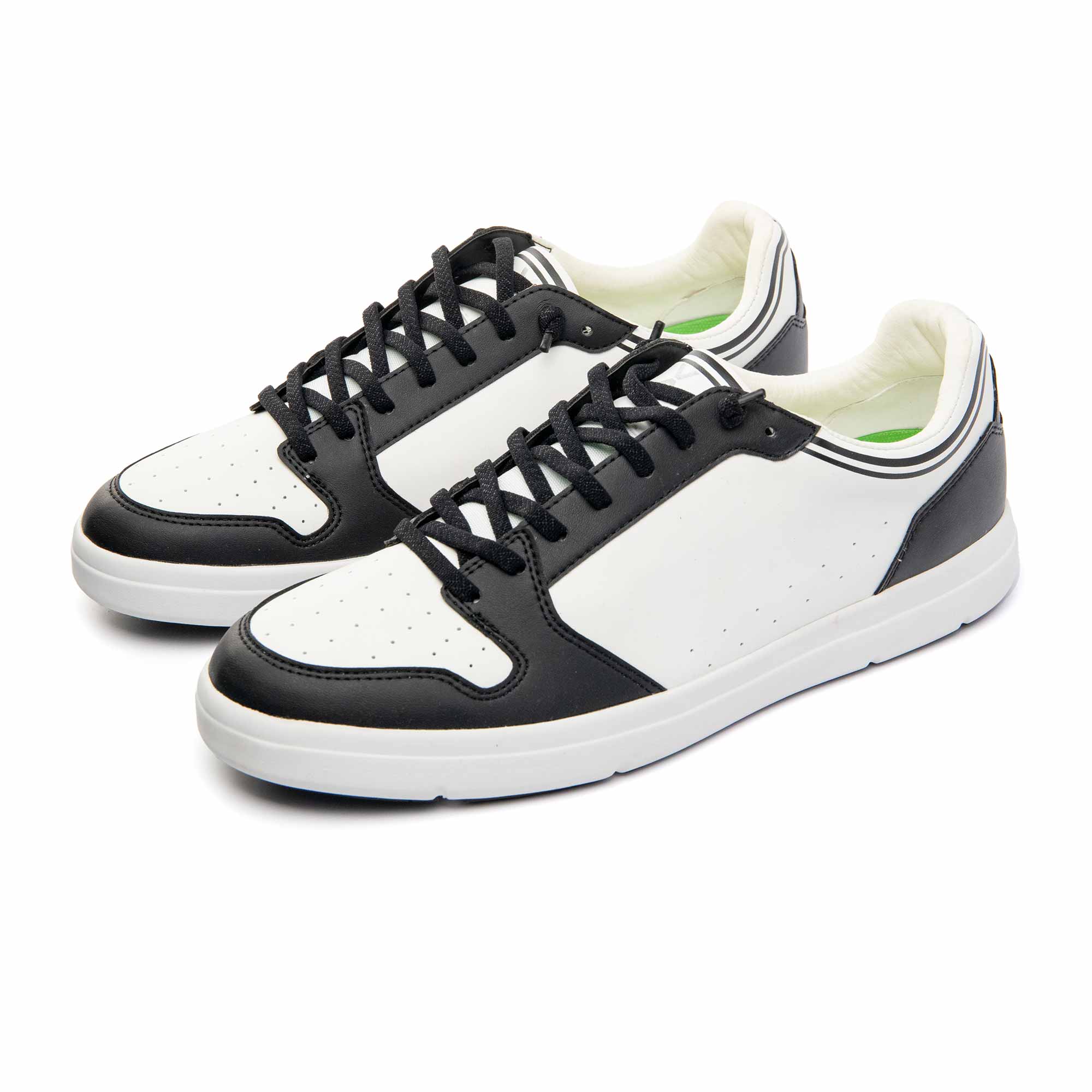 Sneaker COURT V Black Offwhite Herren Komfort by VADO - 45-Grad-Ansicht