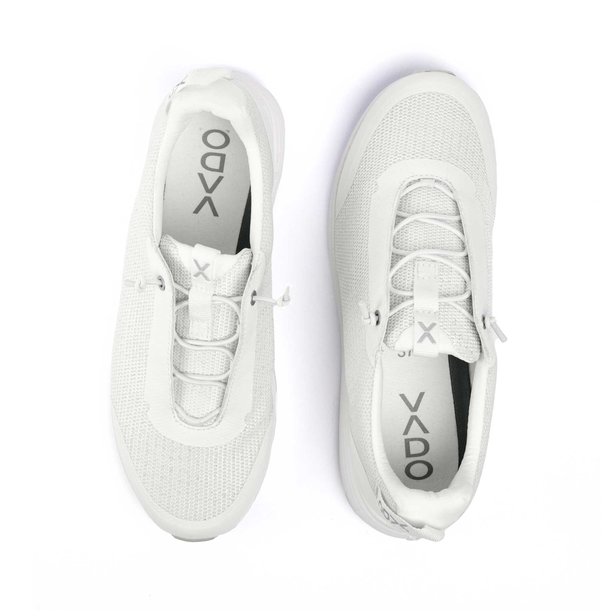 VADO Damen Sneaker TRAINER II offwhite lurex Draufsicht