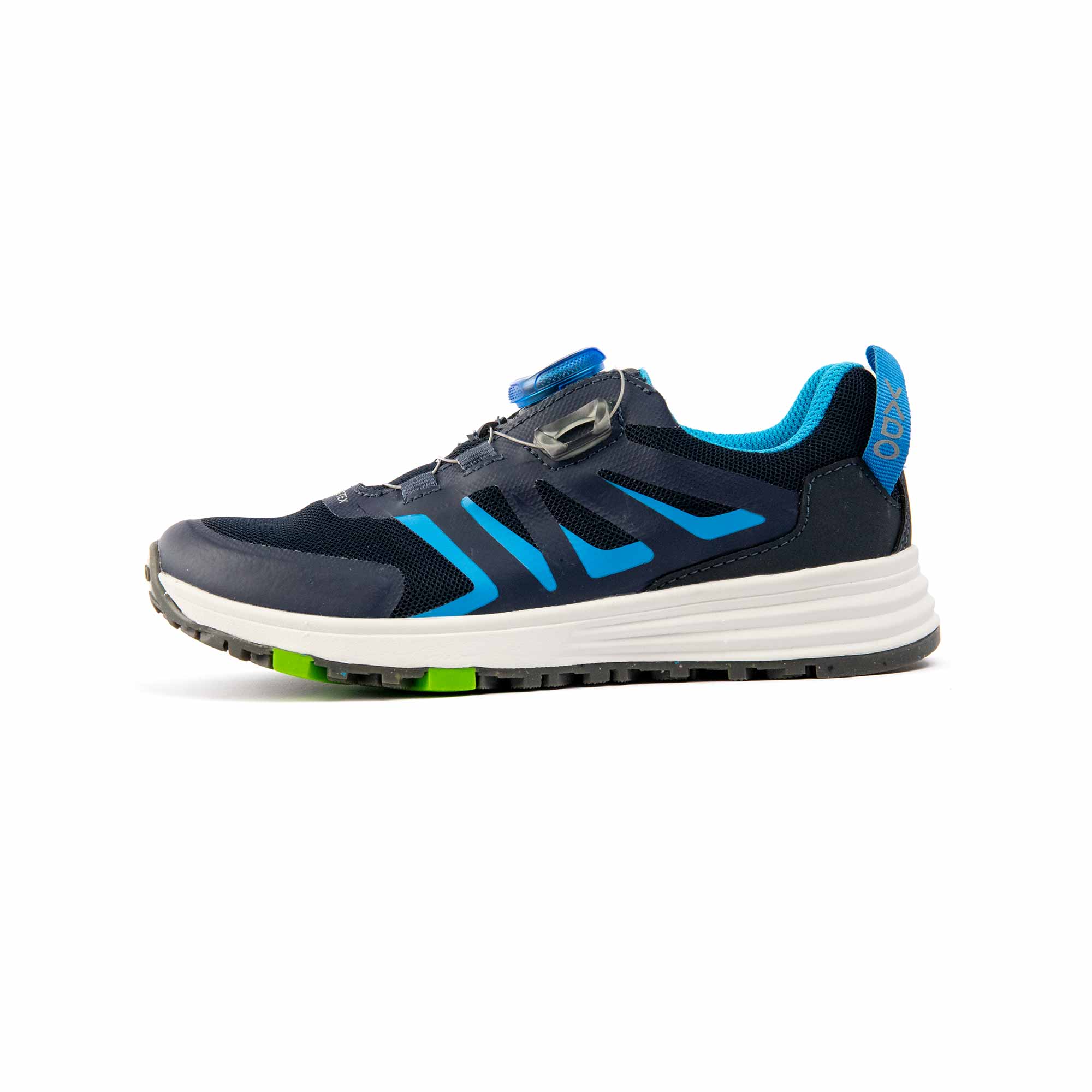 VADO Kids Sneaker Komfort FREE Lo BOA Gore-Tex schwarz blau Seitenansicht