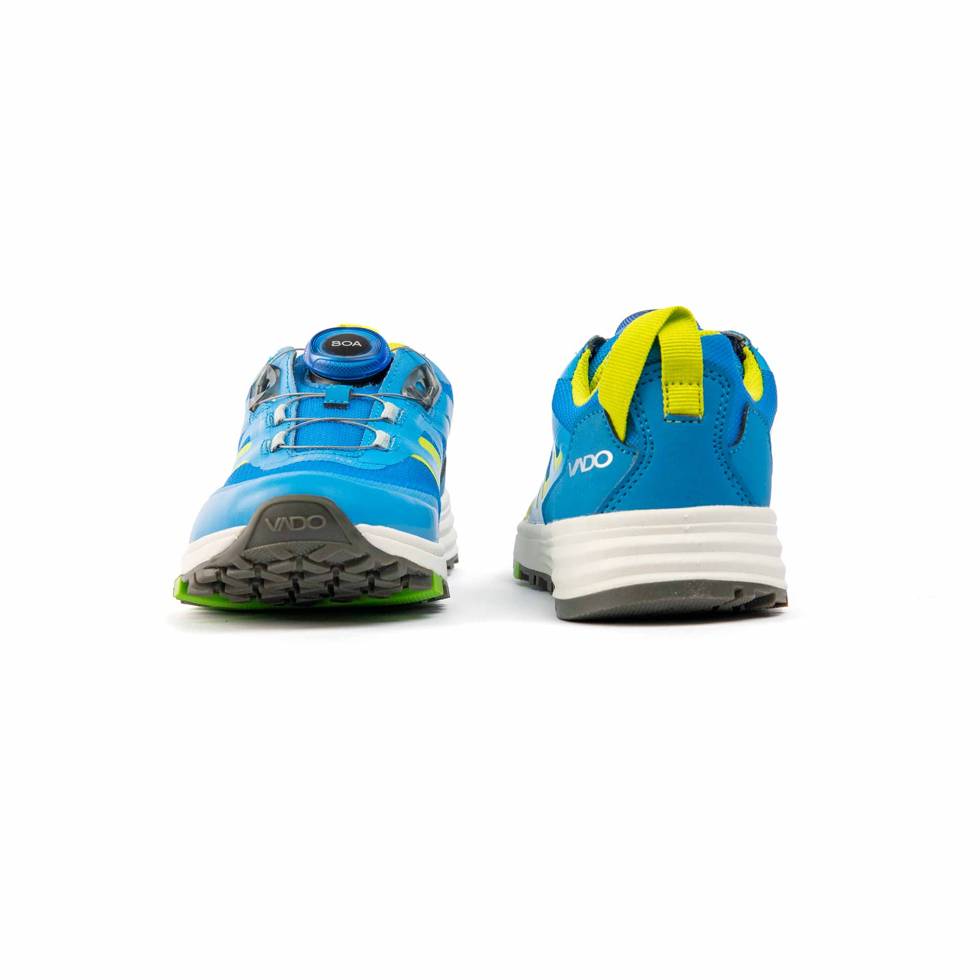 VADO Kids Sneaker Komfort FREE Lo BOA Gore-Tex blau Vorder-/ Rückansicht