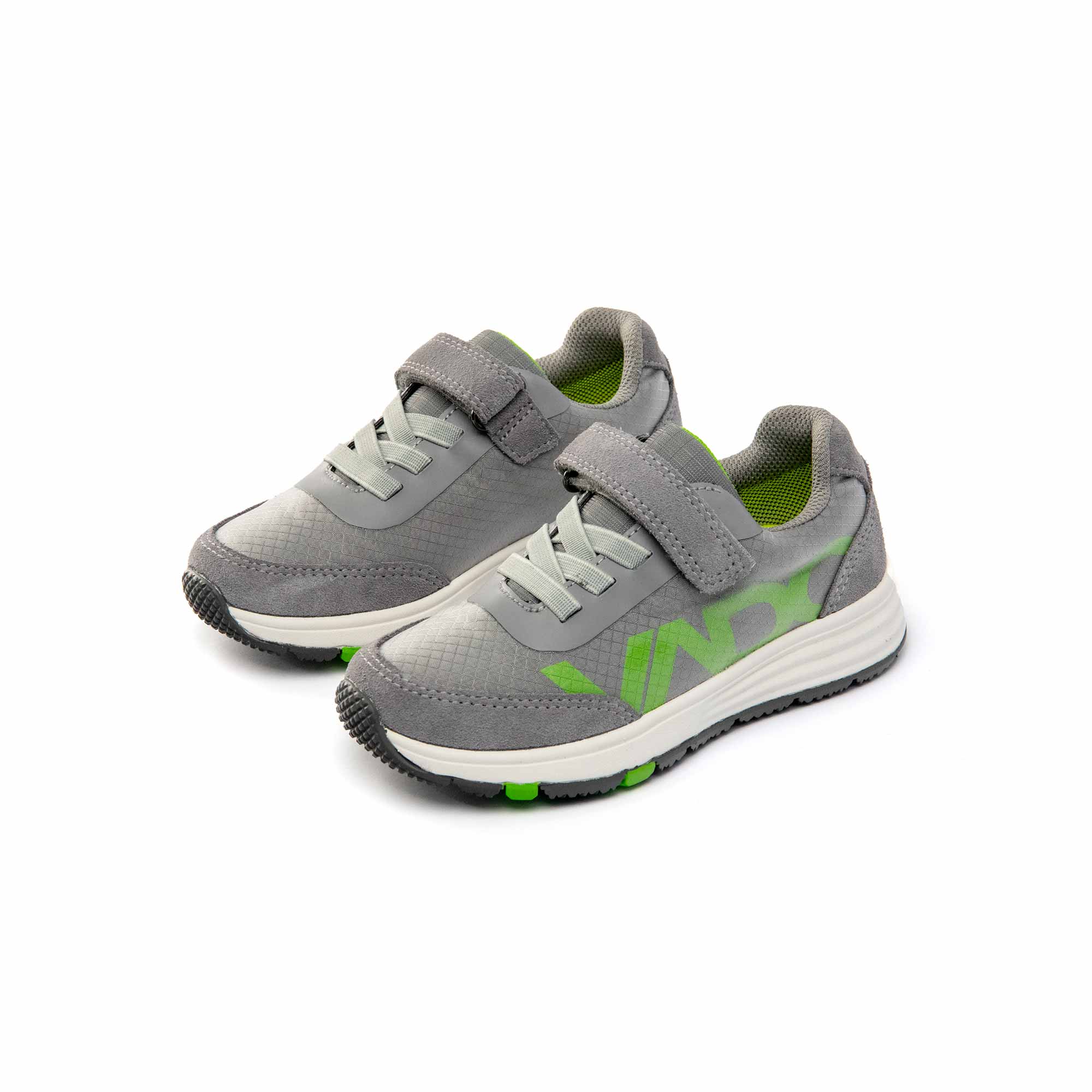 VADO Kids Sneaker ROOKY Lo Elastic Gore-Tex grau 45-Grad-Ansicht