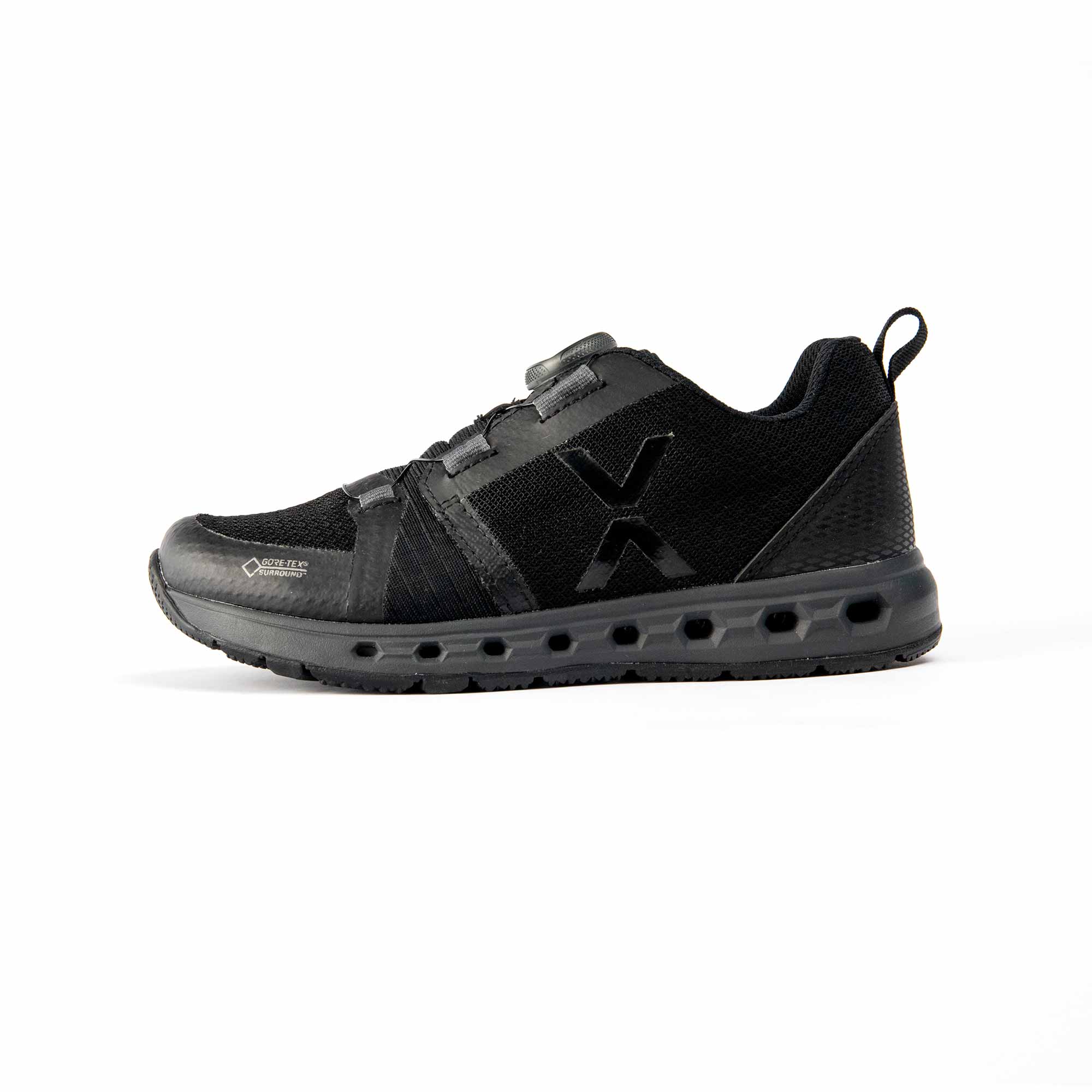 VADO Kinder Sneaker atmungsaktiv AIR Lo BOA GTX Surround black Seitenansicht