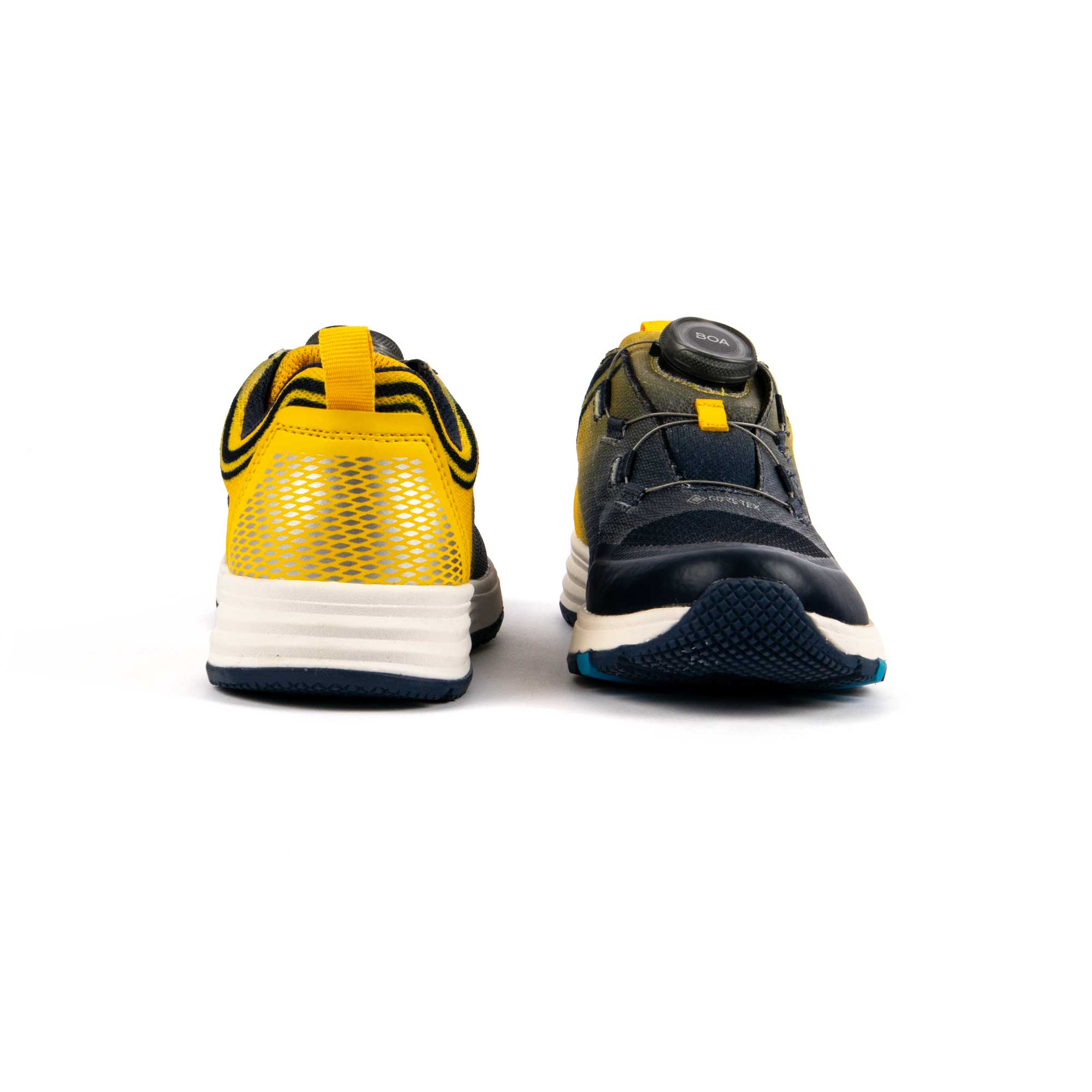 VADO Kinder Sneaker FADE LO BOA GTX - dunkelblau / gelb
