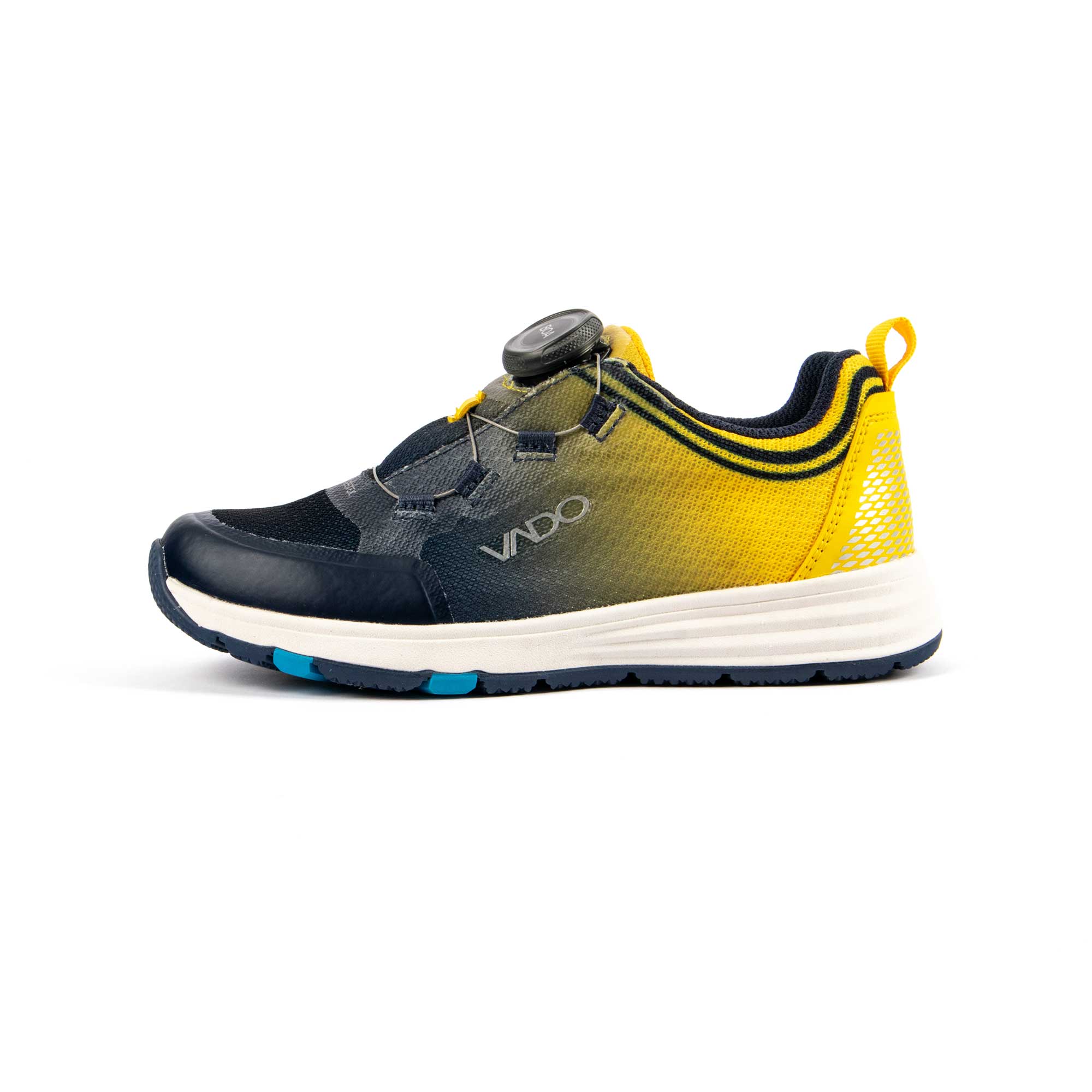 VADO Kinder Sneaker FADE LO BOA GTX - dunkelblau / gelb