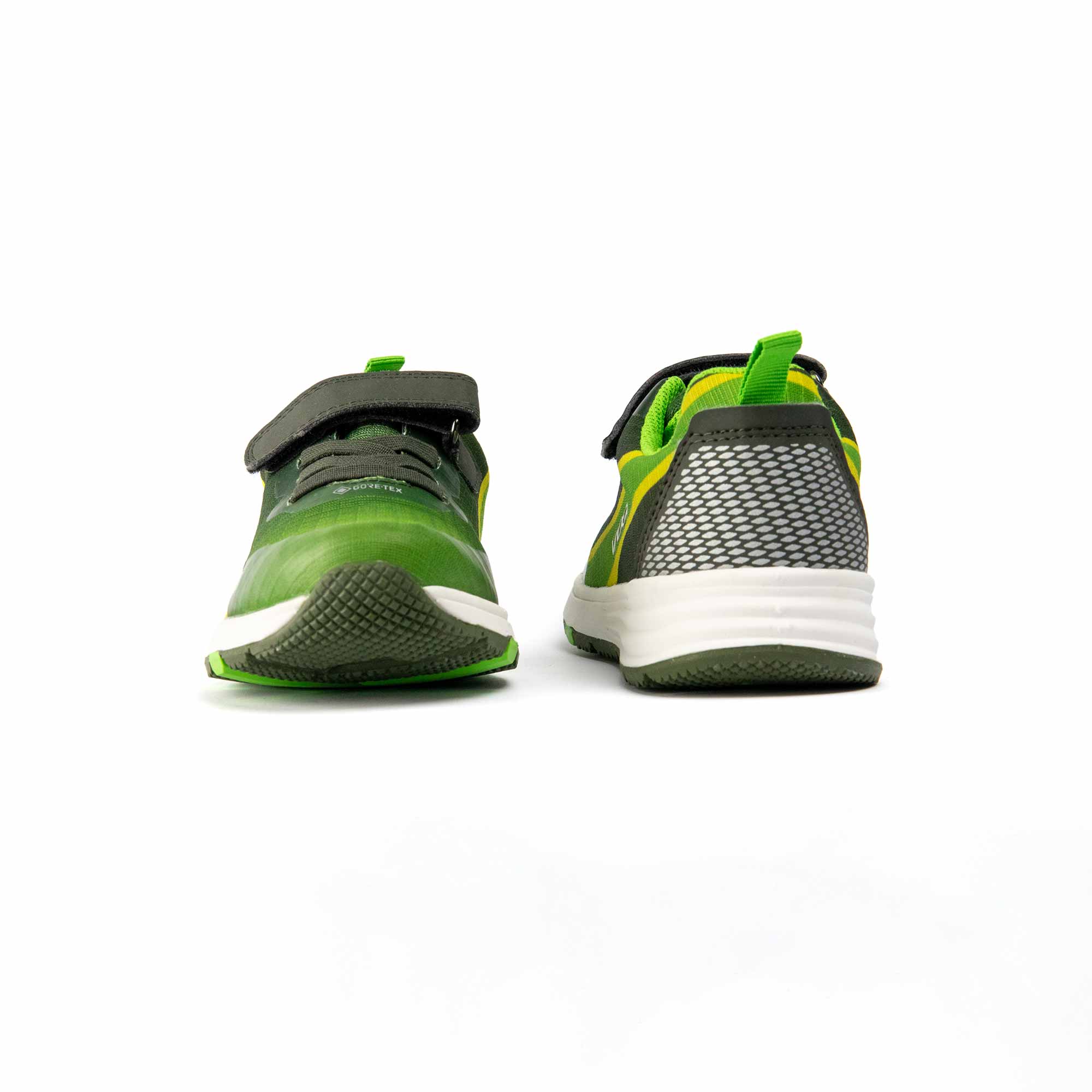 VADO Kindergarten Sneaker EVO Lo Elastic Gore-Tex Grün Voider-/ Rückansicht