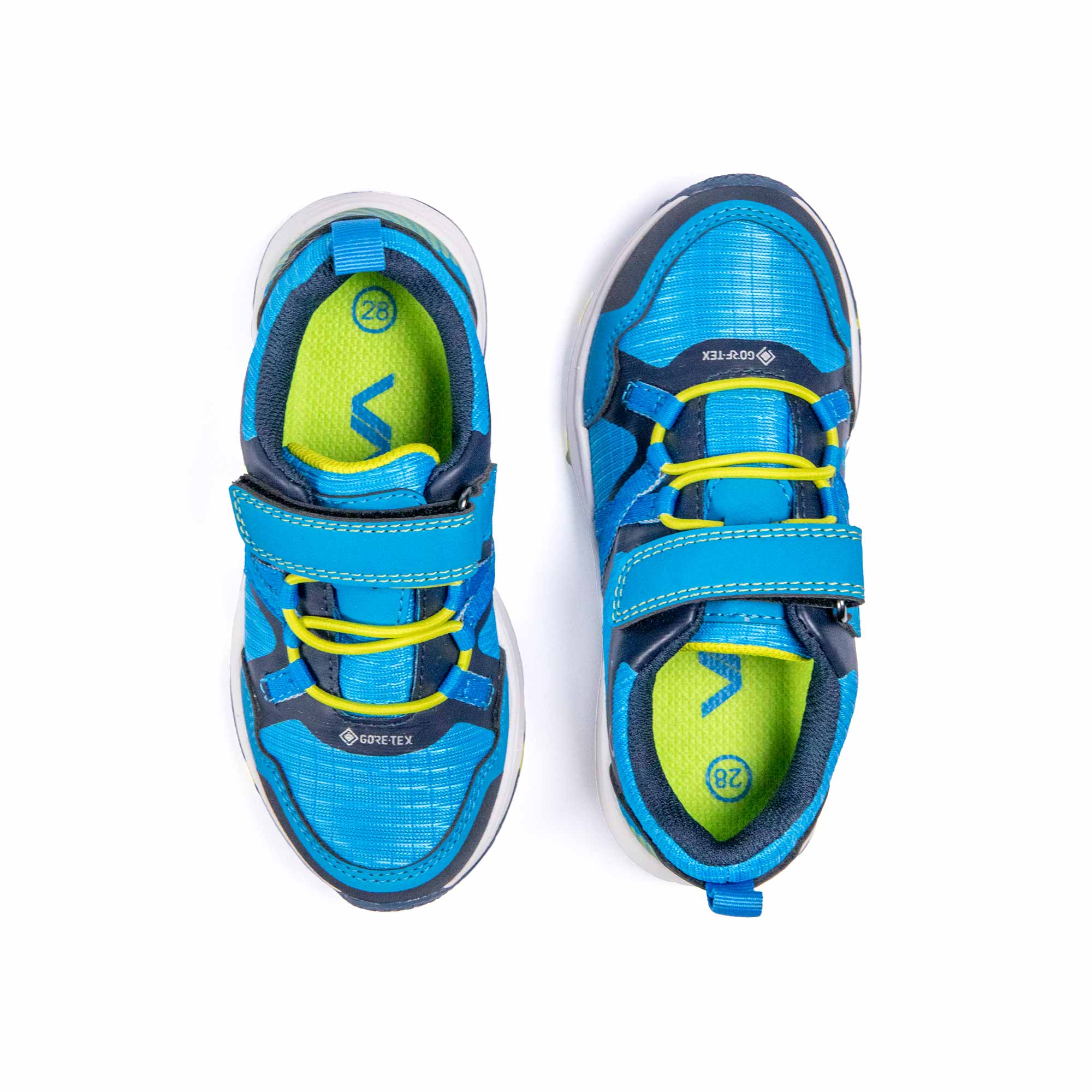 VADO Kindergarten Sneaker Jungen blau MIKEY Lo Elastic GTX Draufsicht