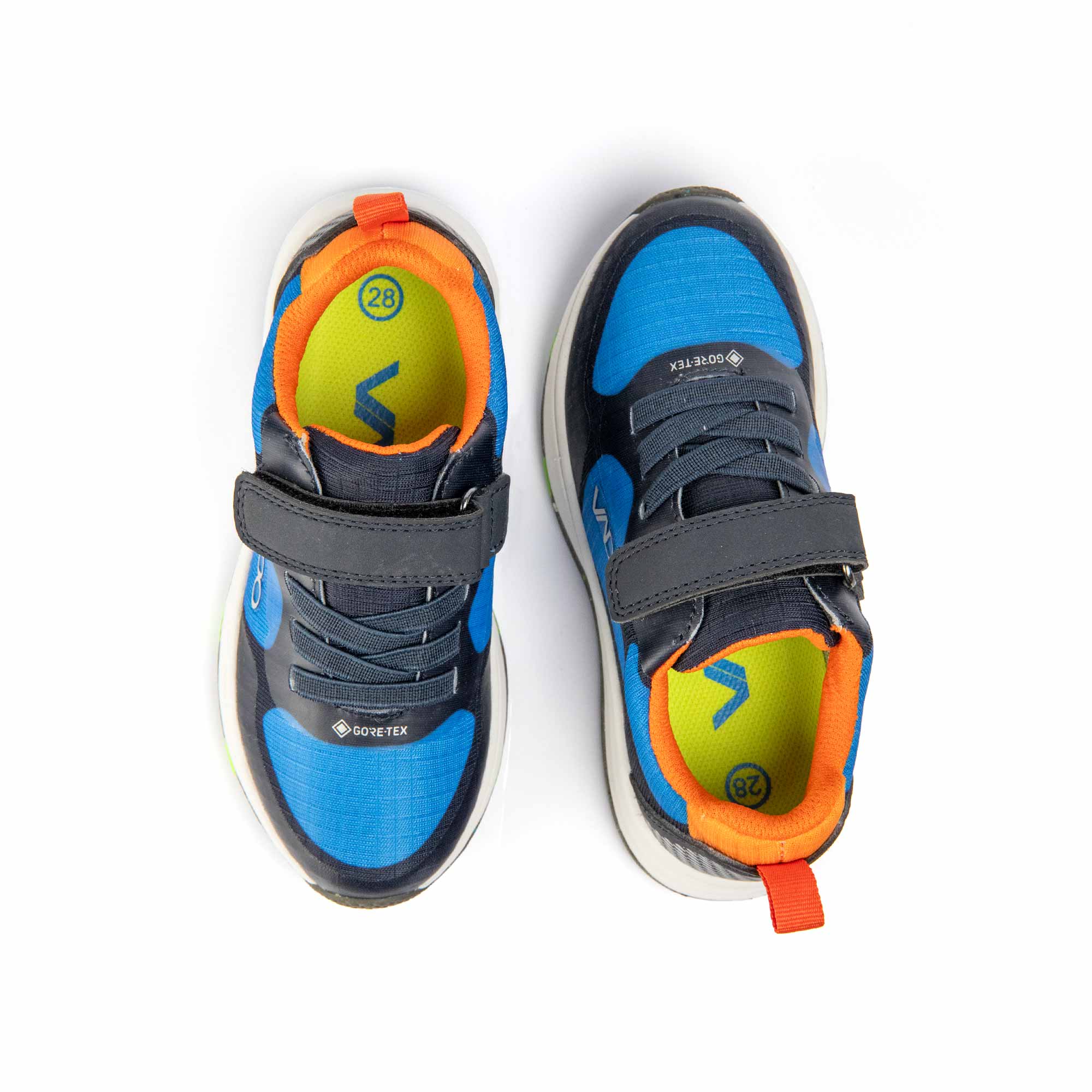 VADO Kinderschuh SMILEY Lo Elastic GTX marine Draufsicht