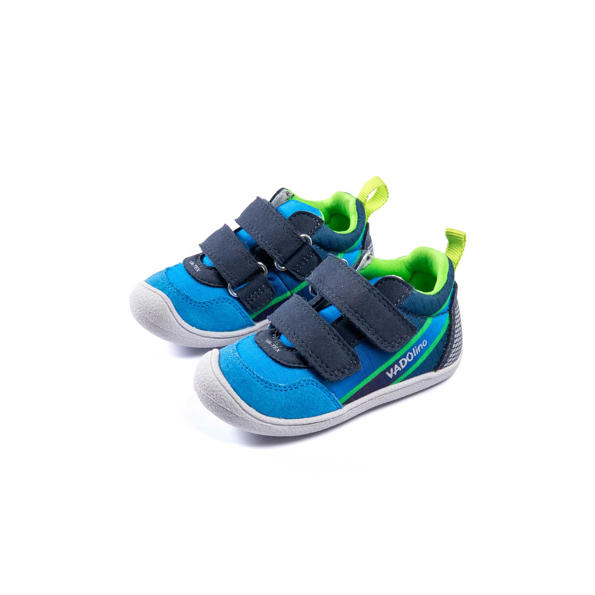 VADO Kleinkind Schuh MINISKY Velcro Vatex sea 45-Grad-Ansicht