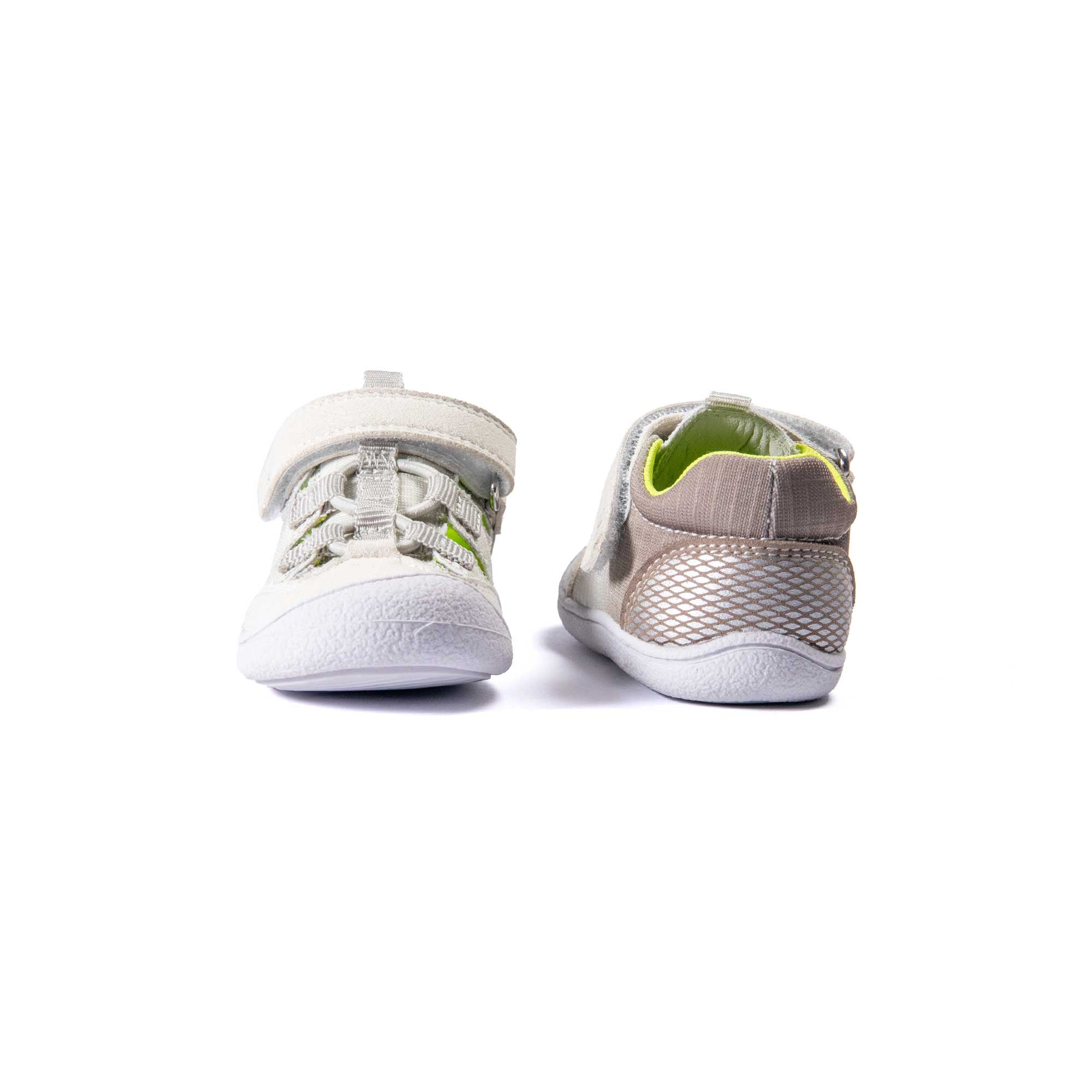 VADO Lauflern Sandale BEACH Elastic creme Vorder-/ Rückansicht