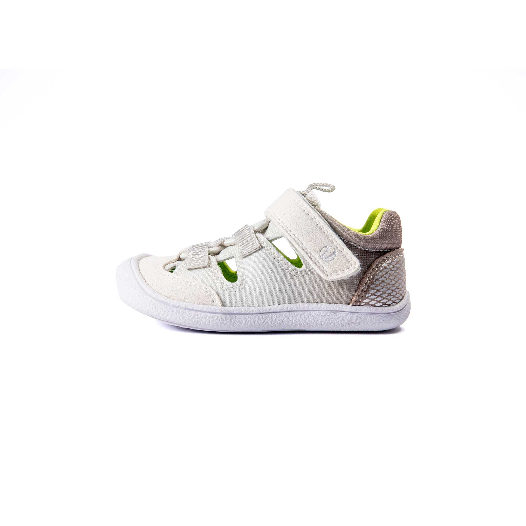 VADO Lauflern Sandale BEACH Elastic creme Seitenansicht