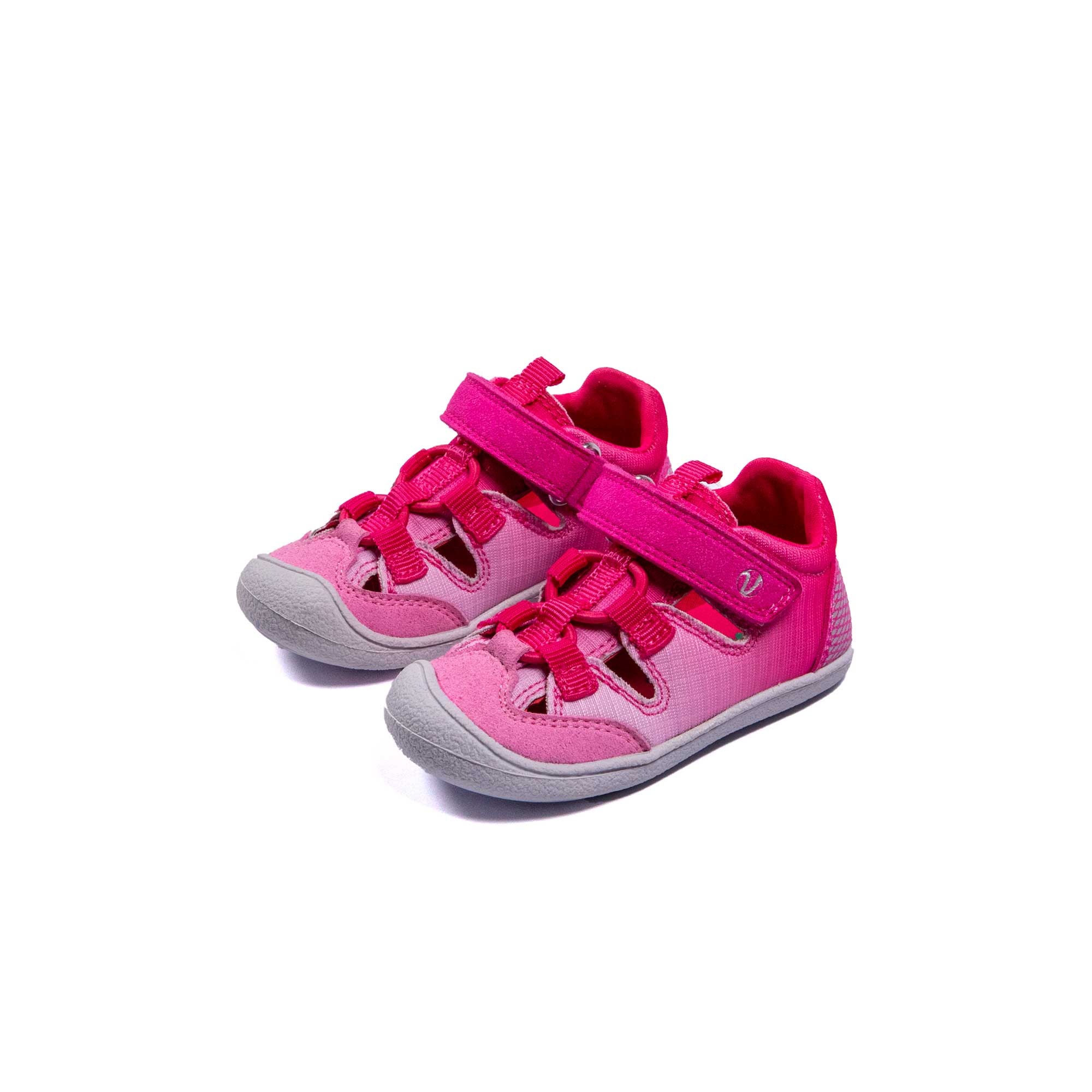 VADO Lauflern Sandale BEACH Elastic pink 45-Grad-Ansicht