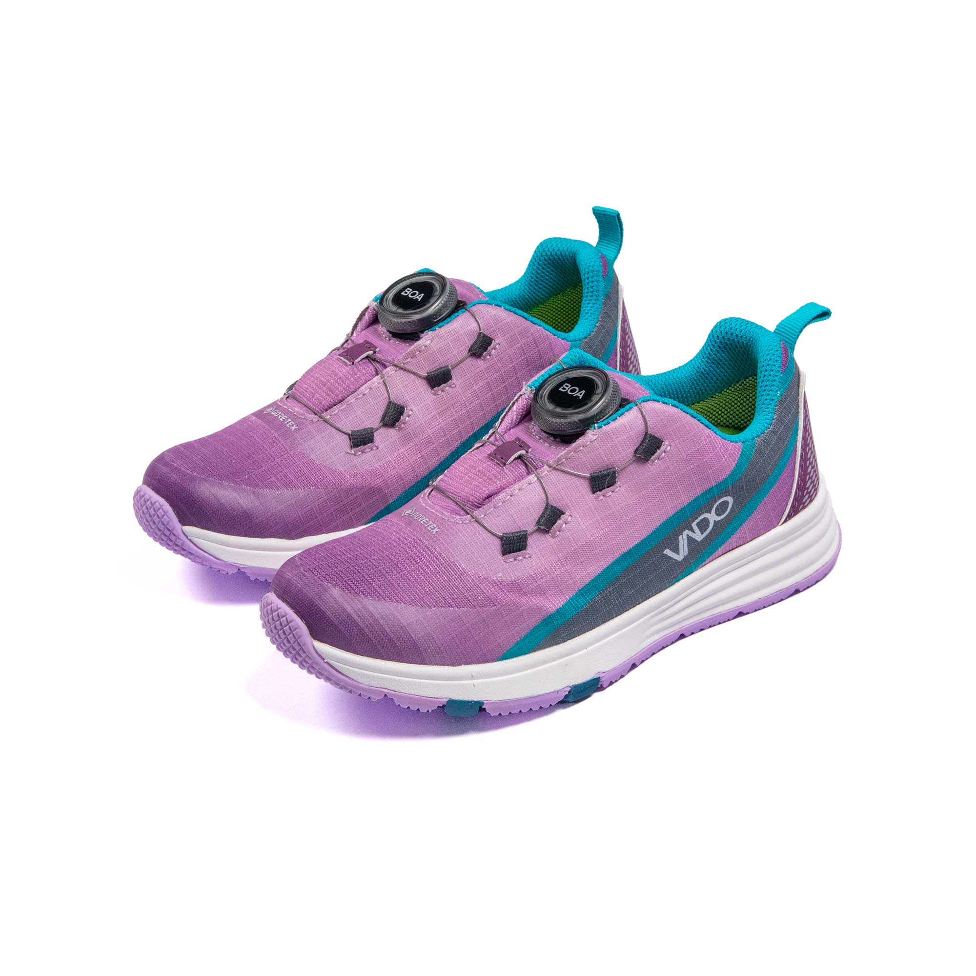 VADO Mädchen Sneaker SKY Lo BOA GTX lavender 45-Grad-Ansicht