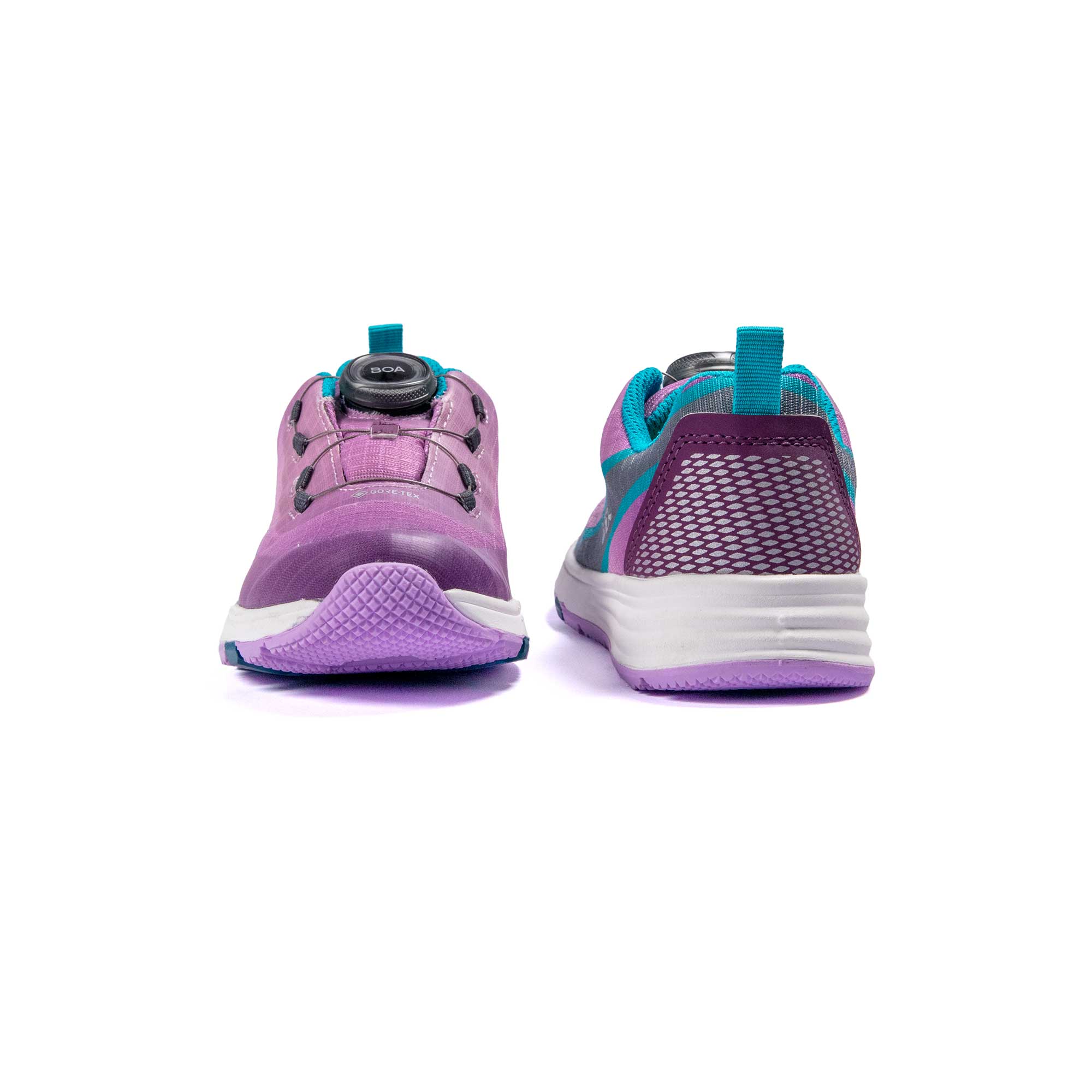 VADO Mädchen Sneaker SKY Lo BOA GTX lavender Vorder- Rückansicht