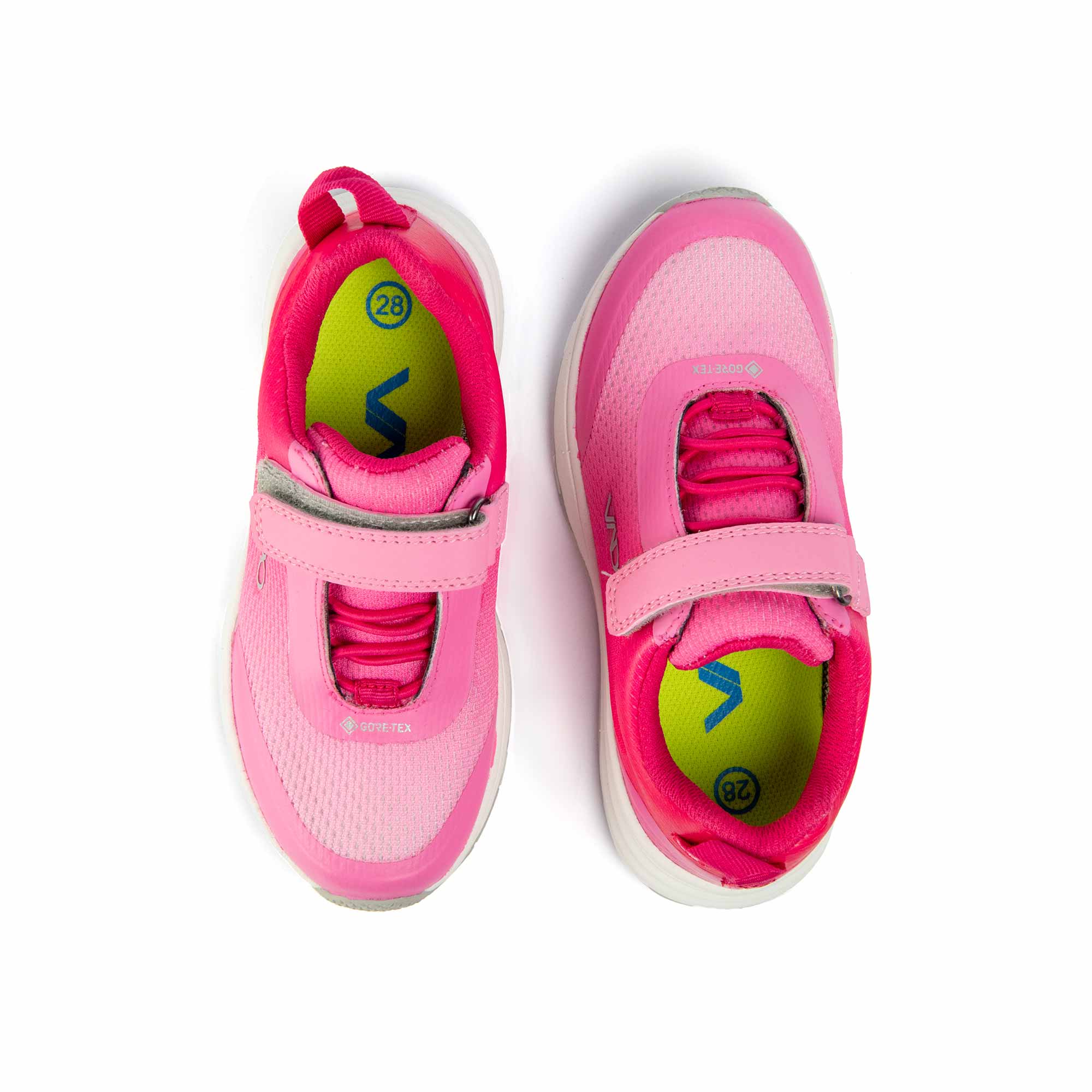 VADO Mädchen Sneaker SPLASHY Lo Elastic GTX fuxia Draufsicht