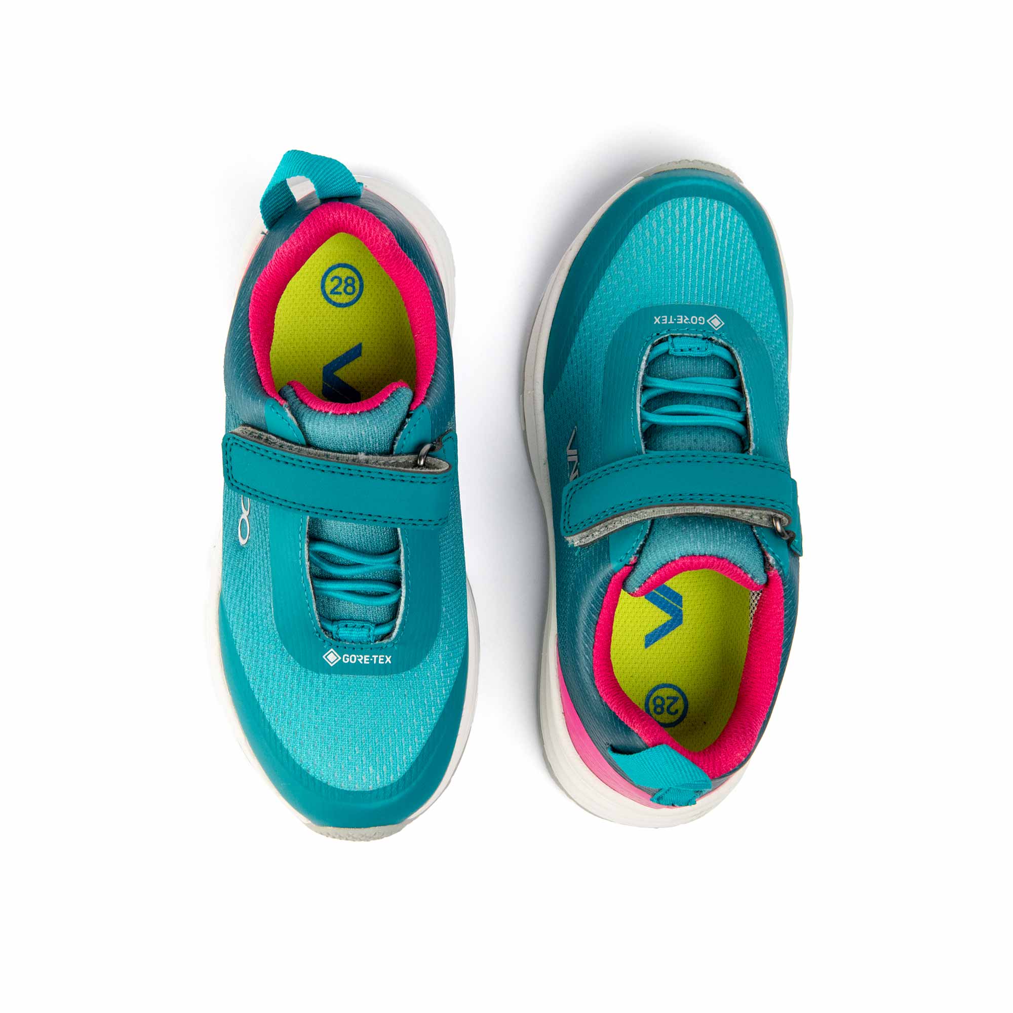 VADO Mädchen Sneaker SPLASHY Lo Elastic GTX turquise Draufsicht