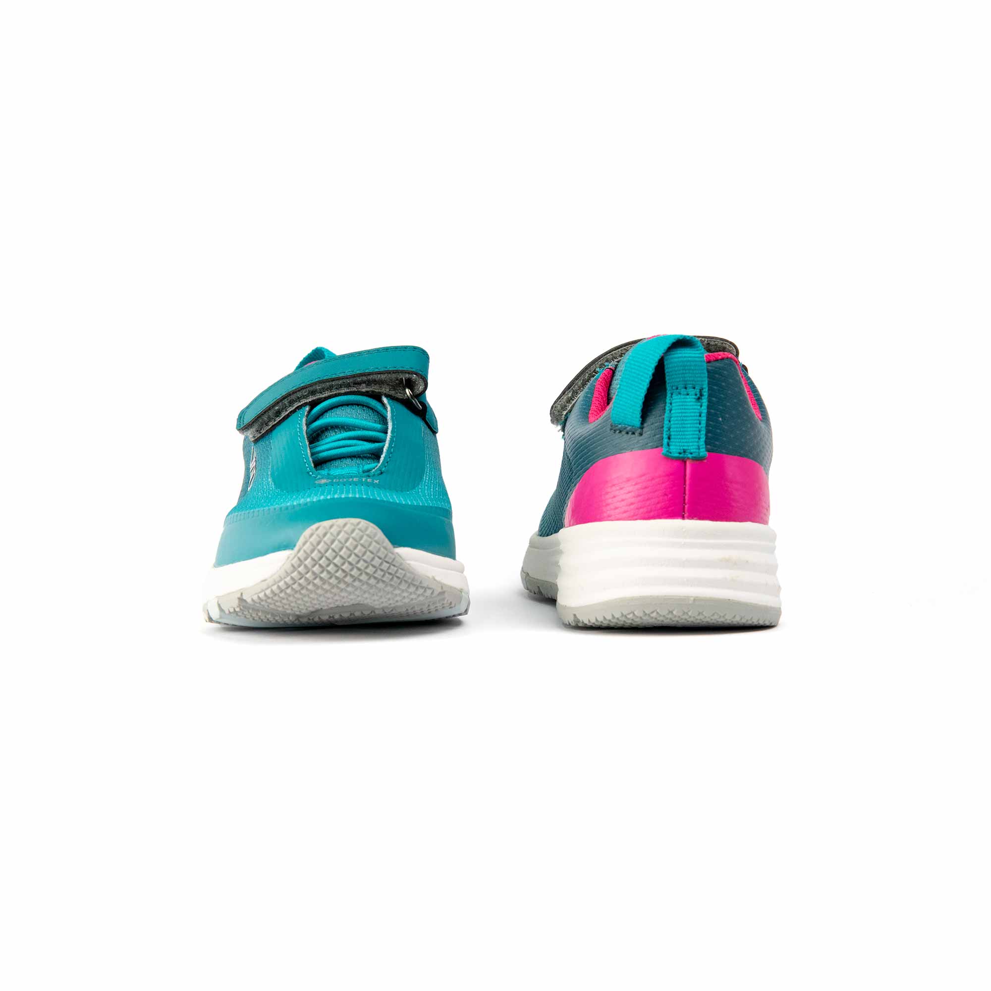 VADO Mädchen Sneaker SPLASHY Lo Elastic GTX turquise Vorder-/ Rückansicht