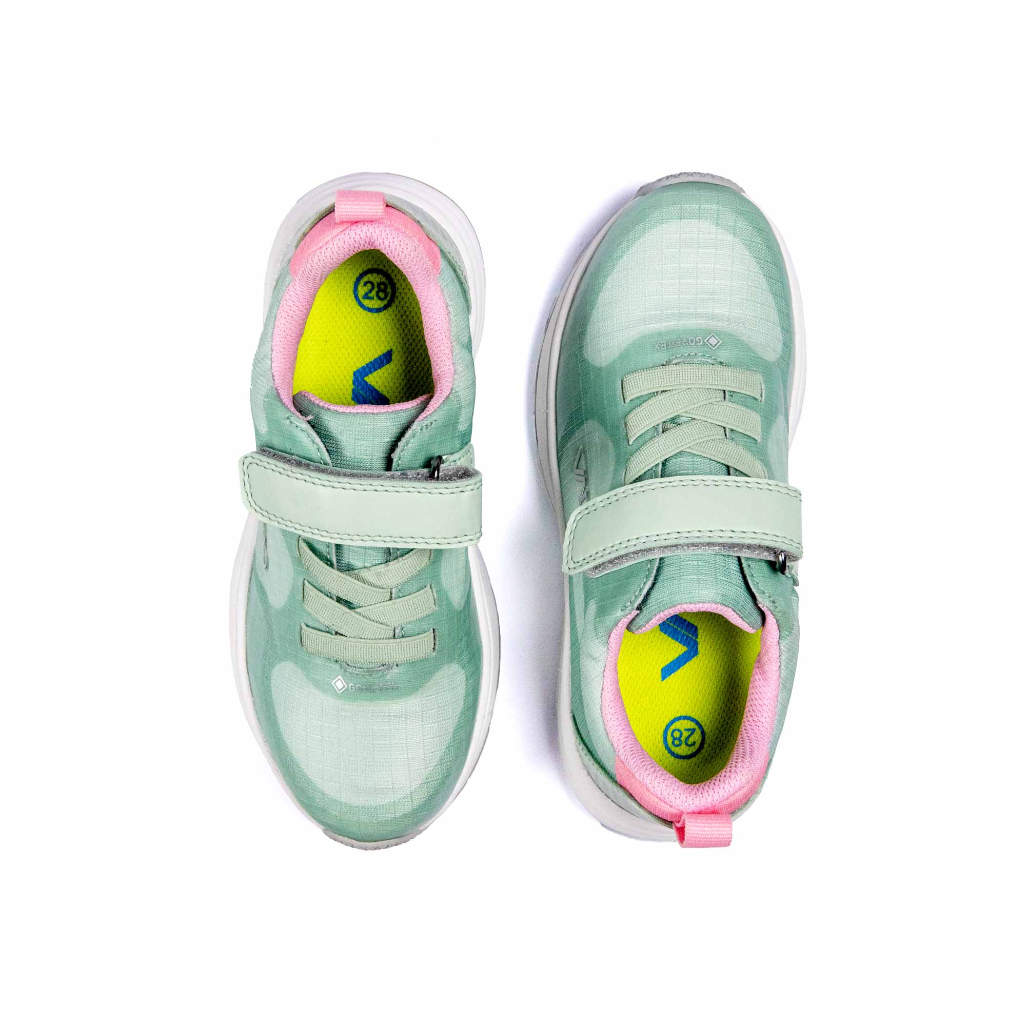 VADO Mädchenschuh SMILEY Lo Elastic GTX menta Draufsicht