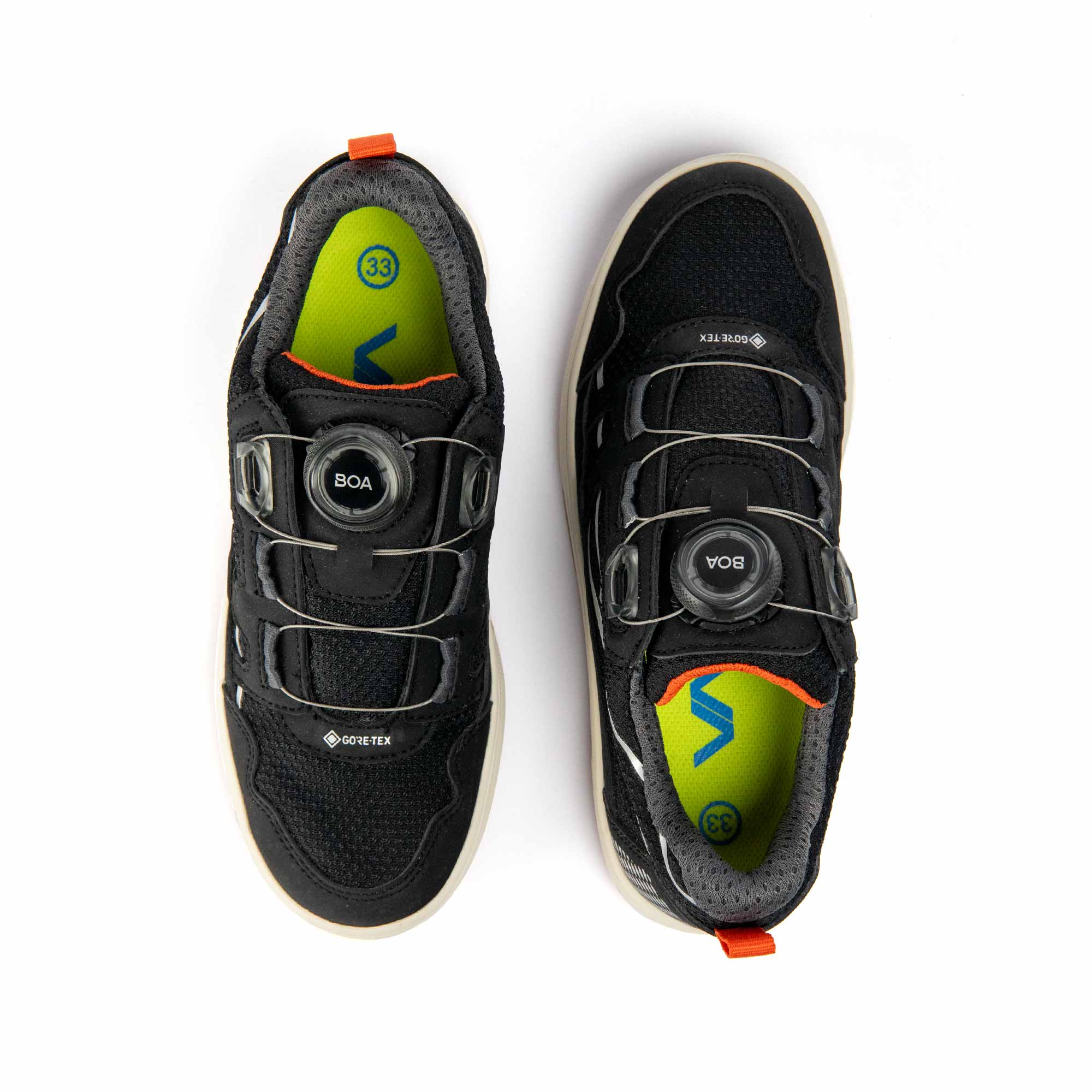 VADO Premium Teens Sneaker schwarz DON Lo BOA Gore-Tex Draufsicht