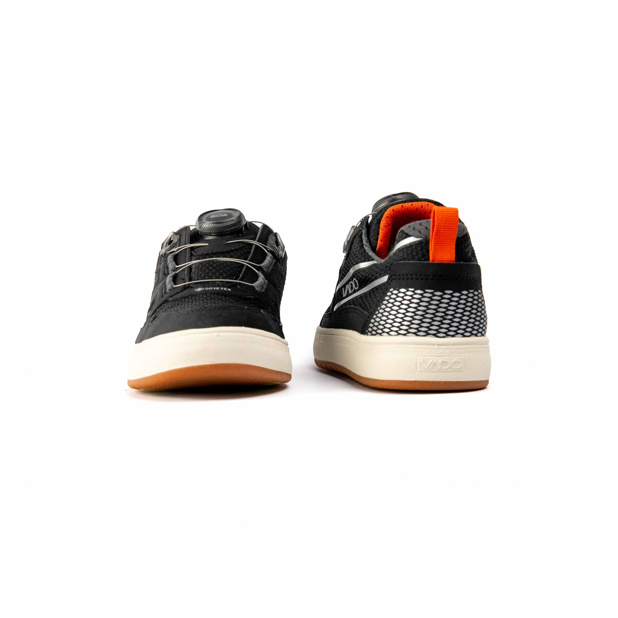 VADO Premium Teens Sneaker schwarz DON Lo BOA Gore-Tex Vorder-/ Rückansicht